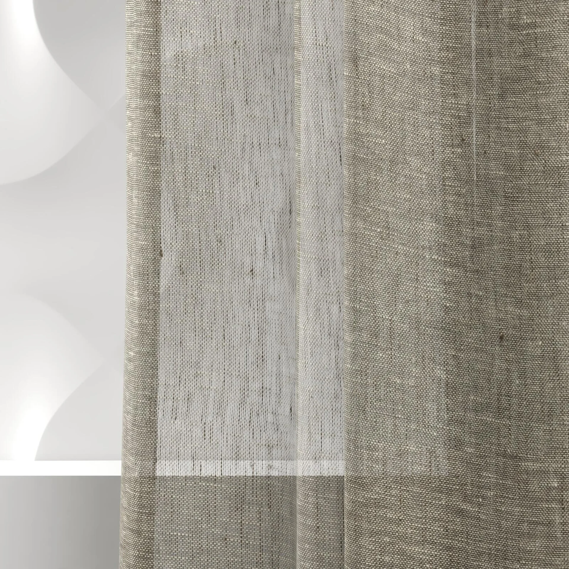 Detailed view of Pure Linen Chinchilla