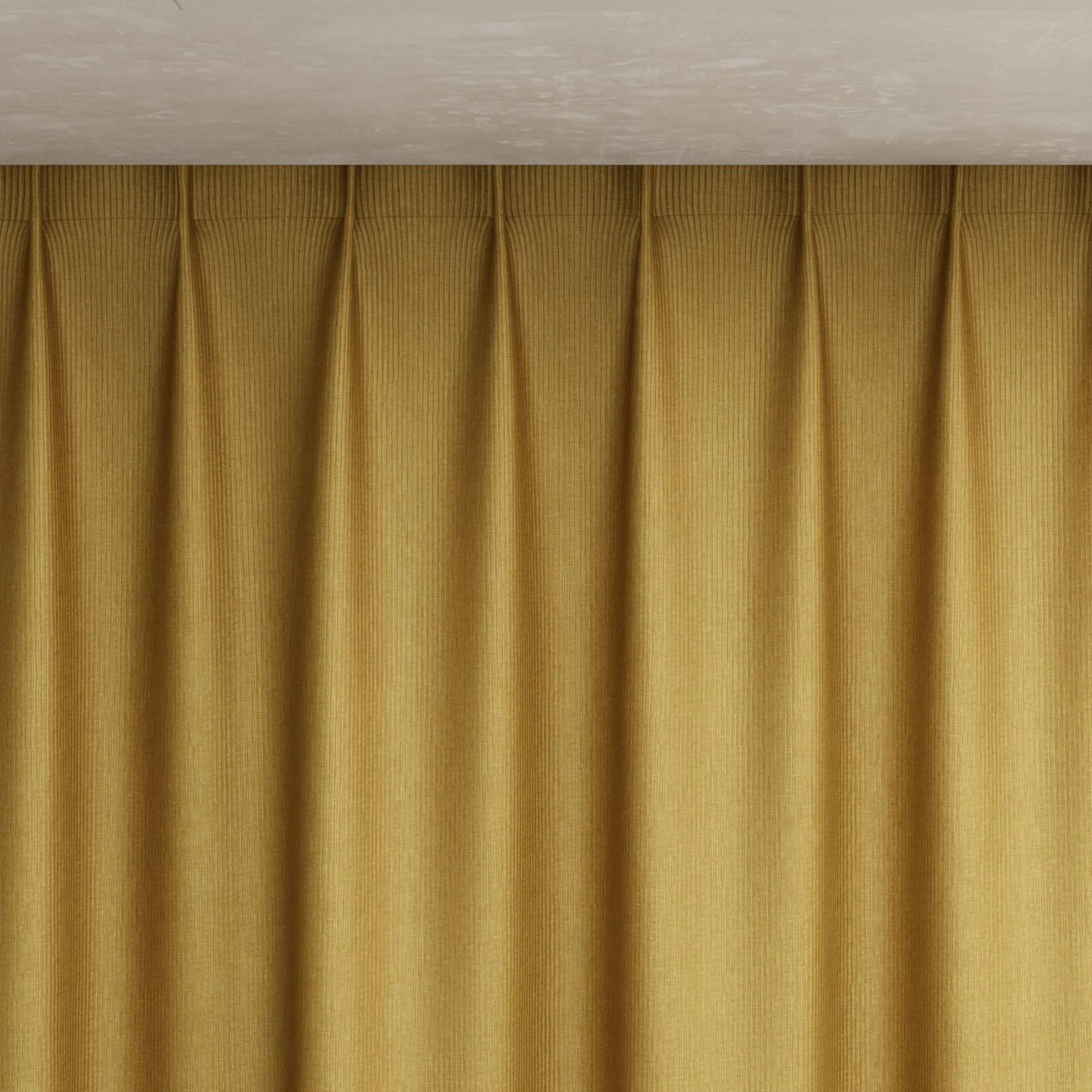 Top view of Hombre Gold, pinch pleat