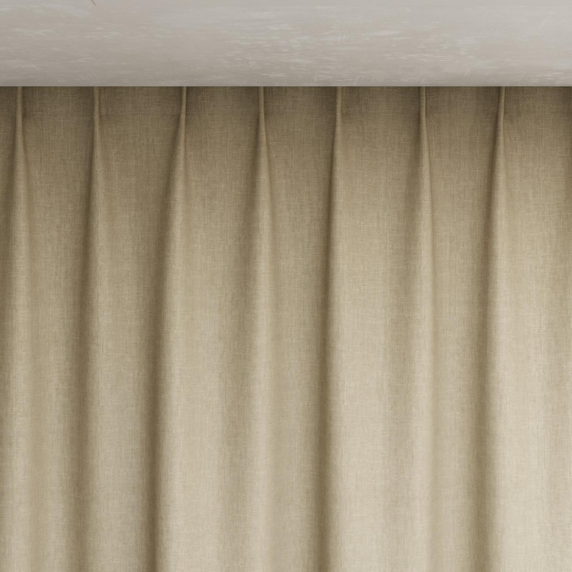 Top view of Rover Seagrass, pinch pleat