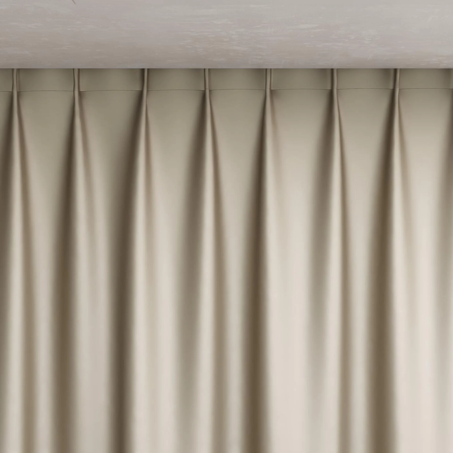 Top view of Moonbeam Topiaca, pinch pleat