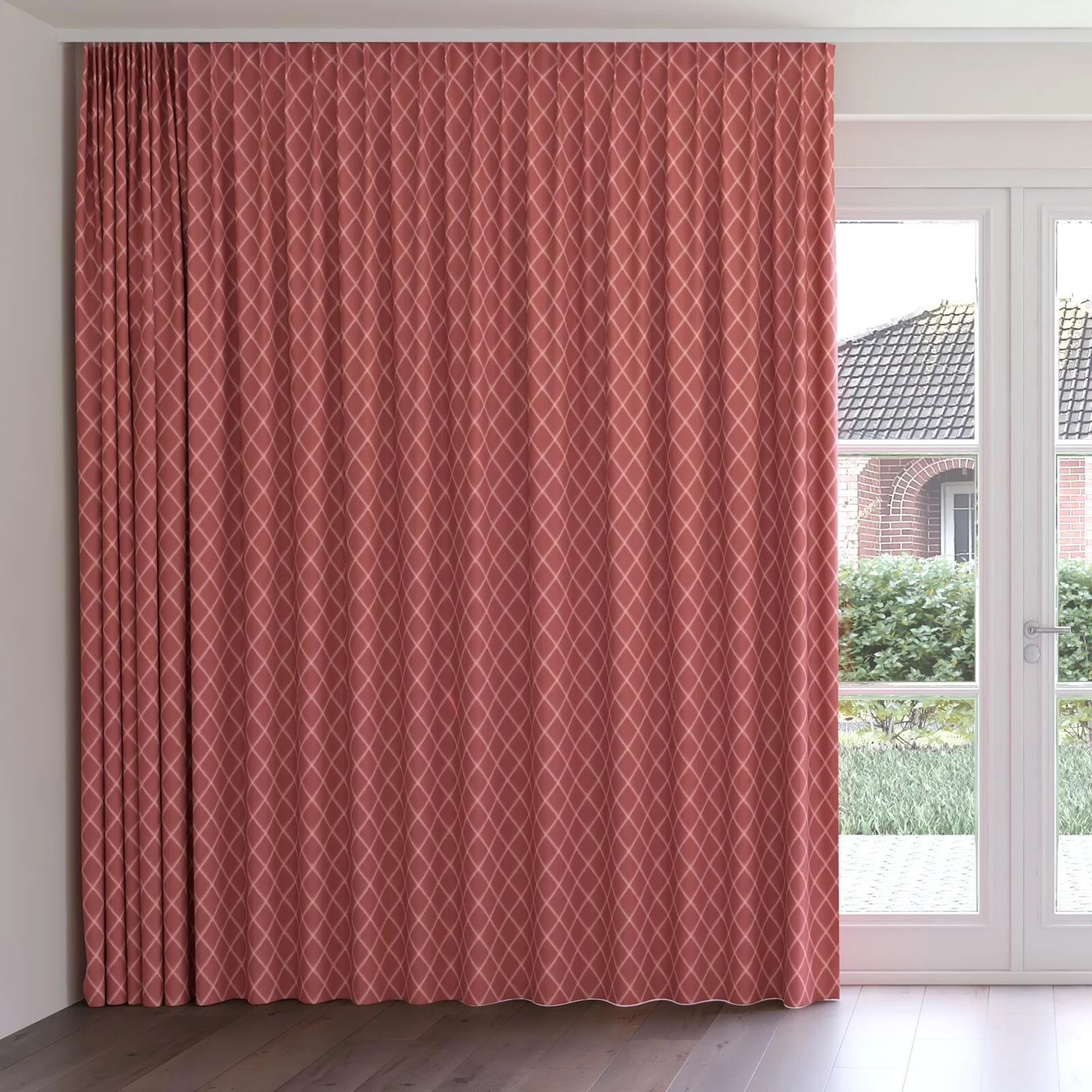 Front view of Pantheon Bellini, on curtain rail