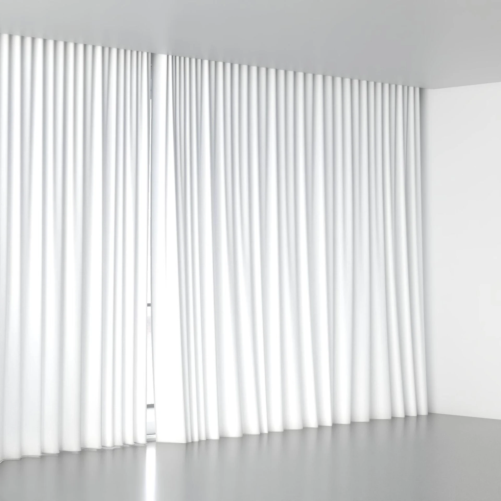Full view of Private Snow, wave pleat