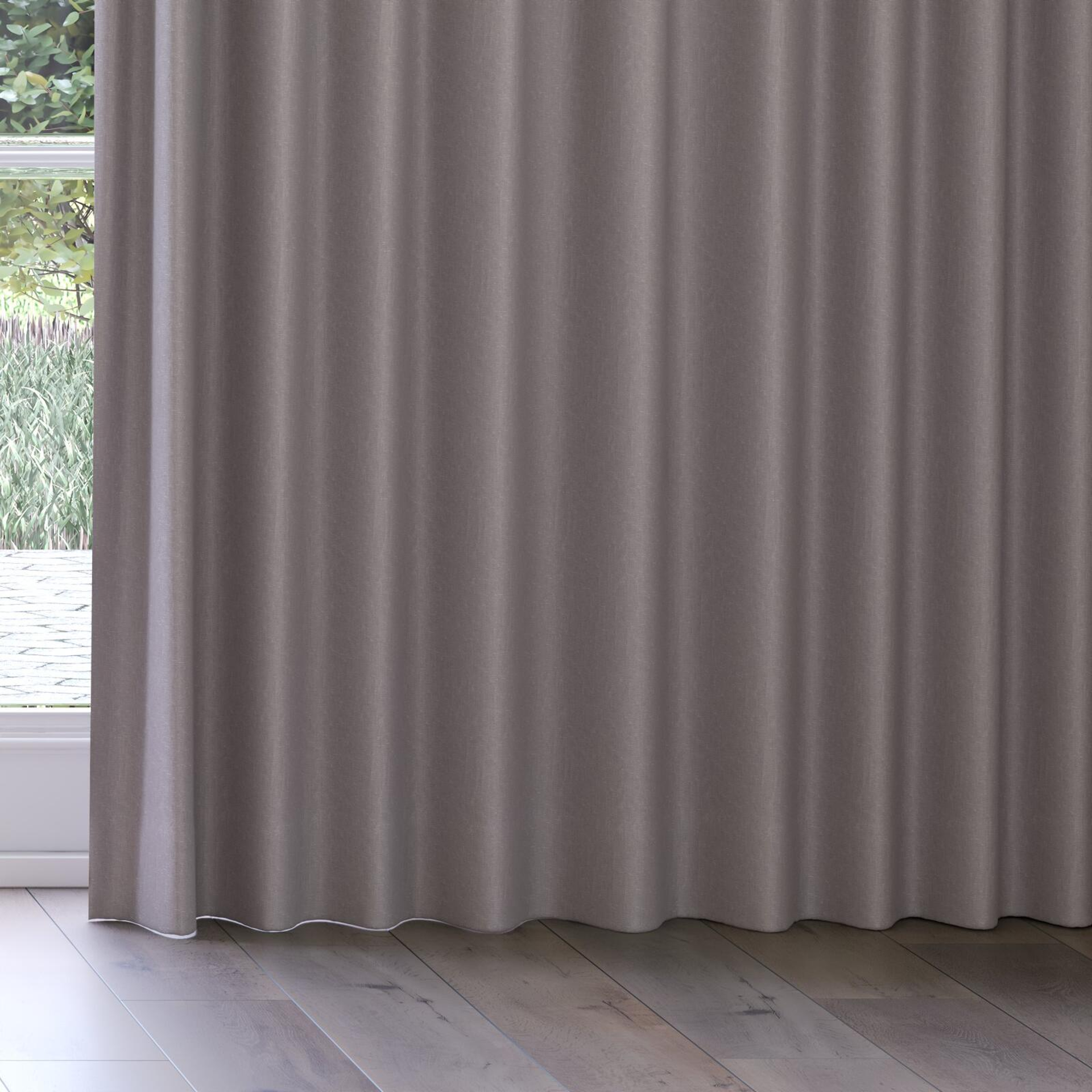 Bottom view of Infinite Amethyst, on curtain rail