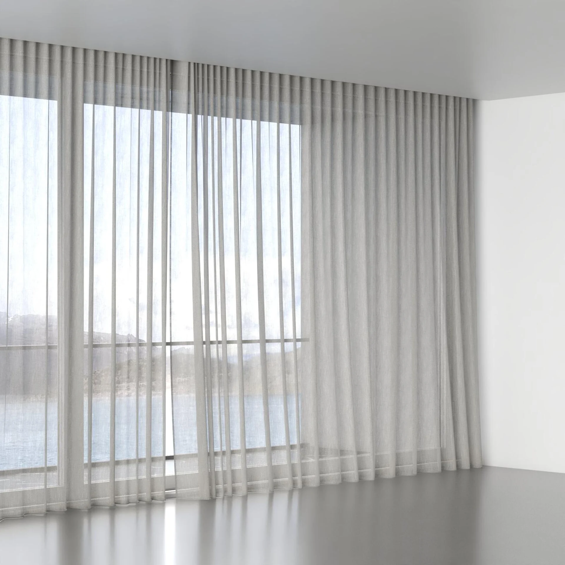 Full view of Vapour Smoke, wave pleat