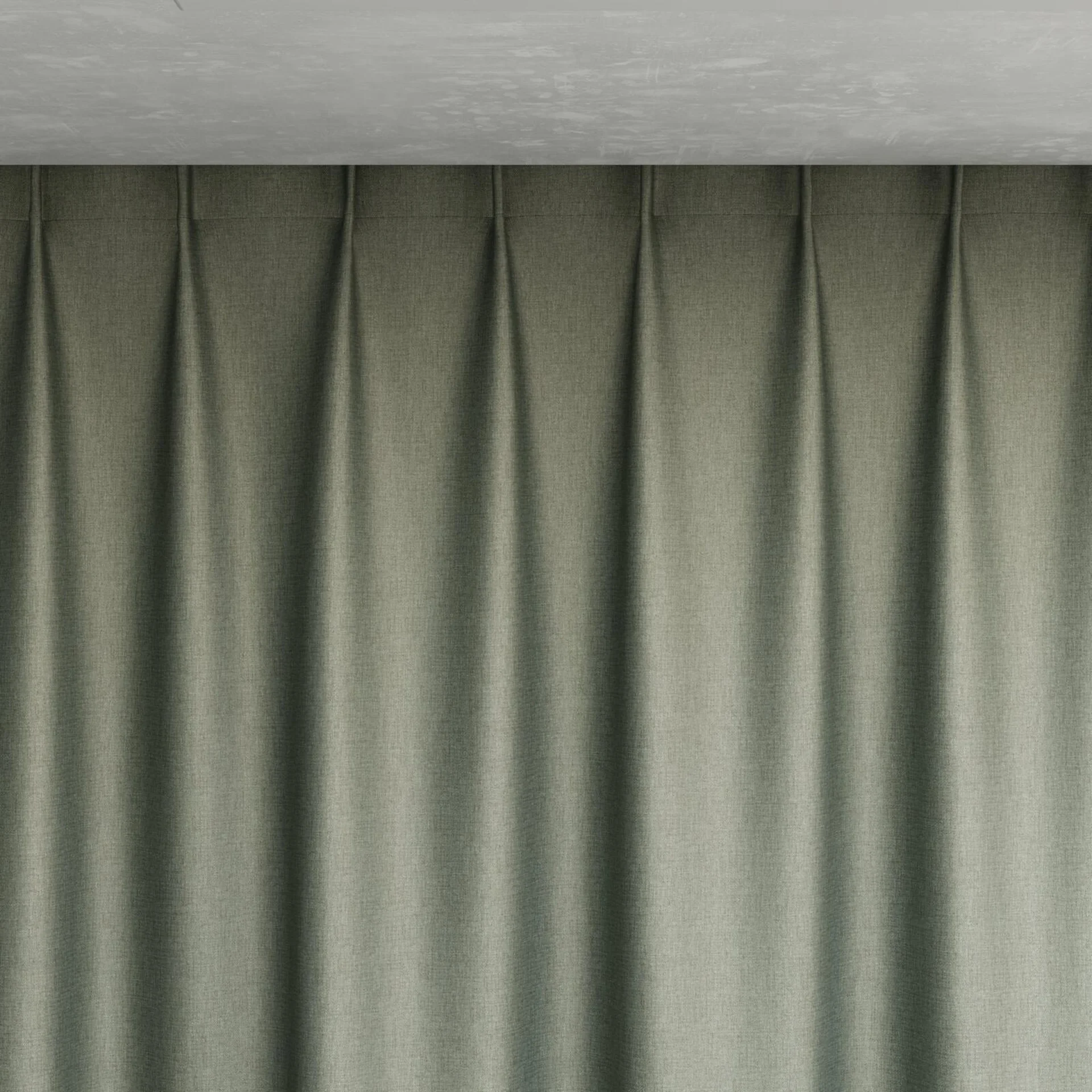 Top view of Matrix Duckegg, pinch pleat