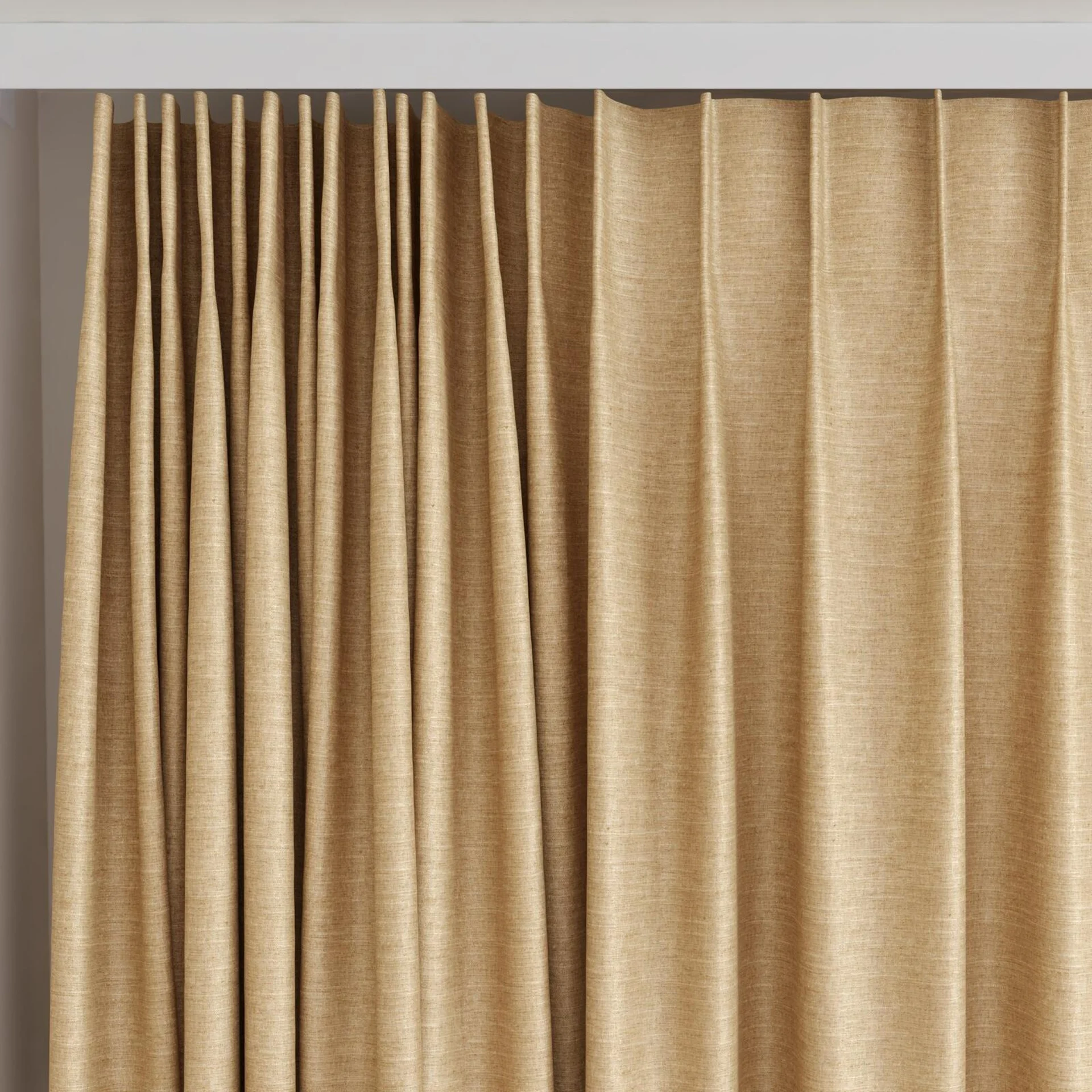 Top view of Tonto Melon, on curtain rail