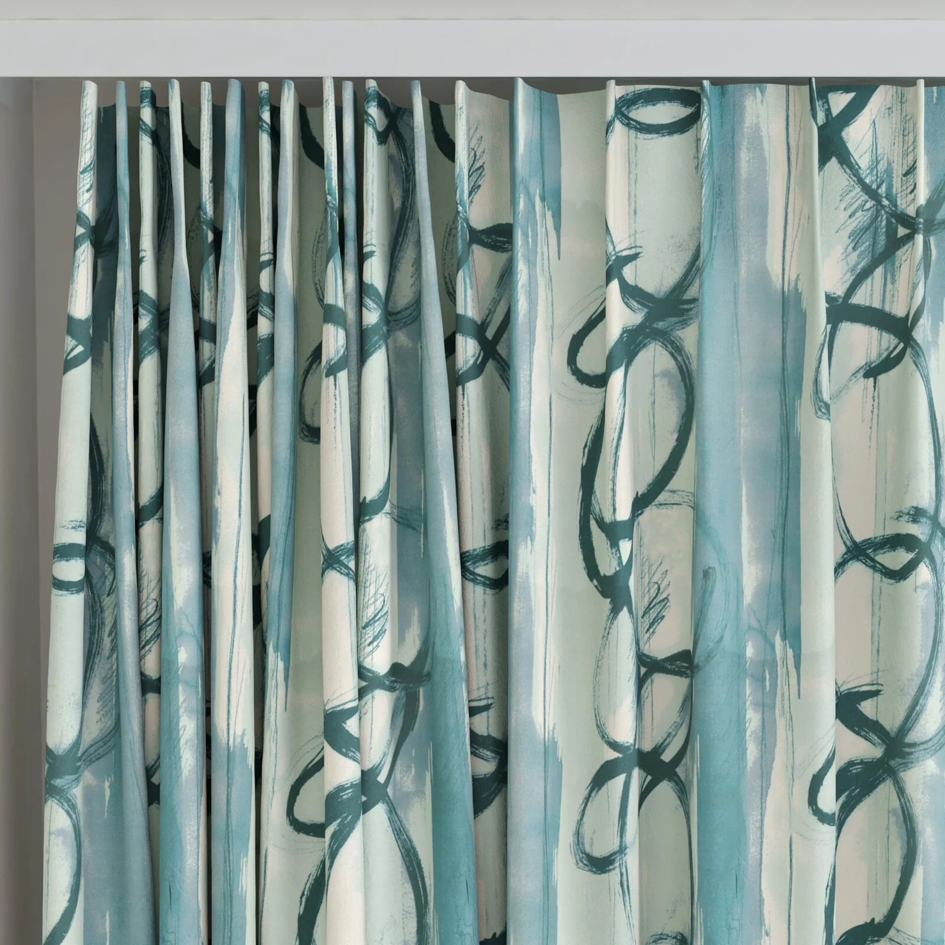 Top view of Jedi Mineral, on curtain rail