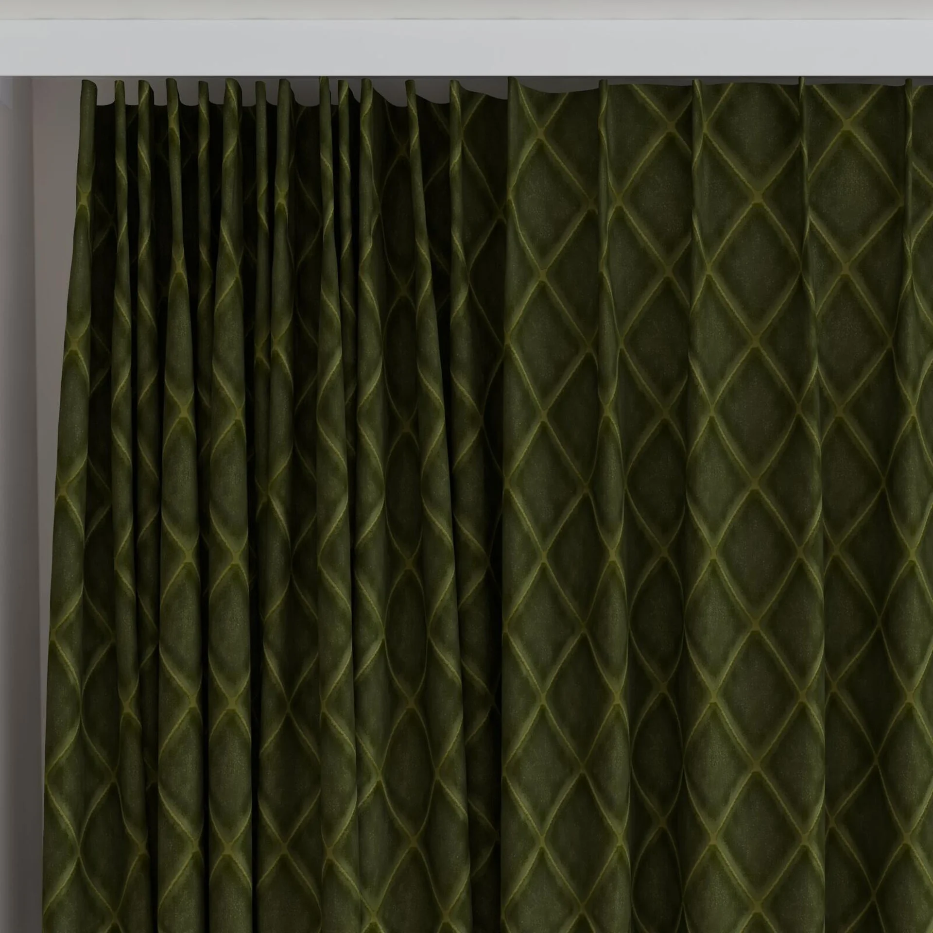 Top view of Pantheon Chive, on curtain rail