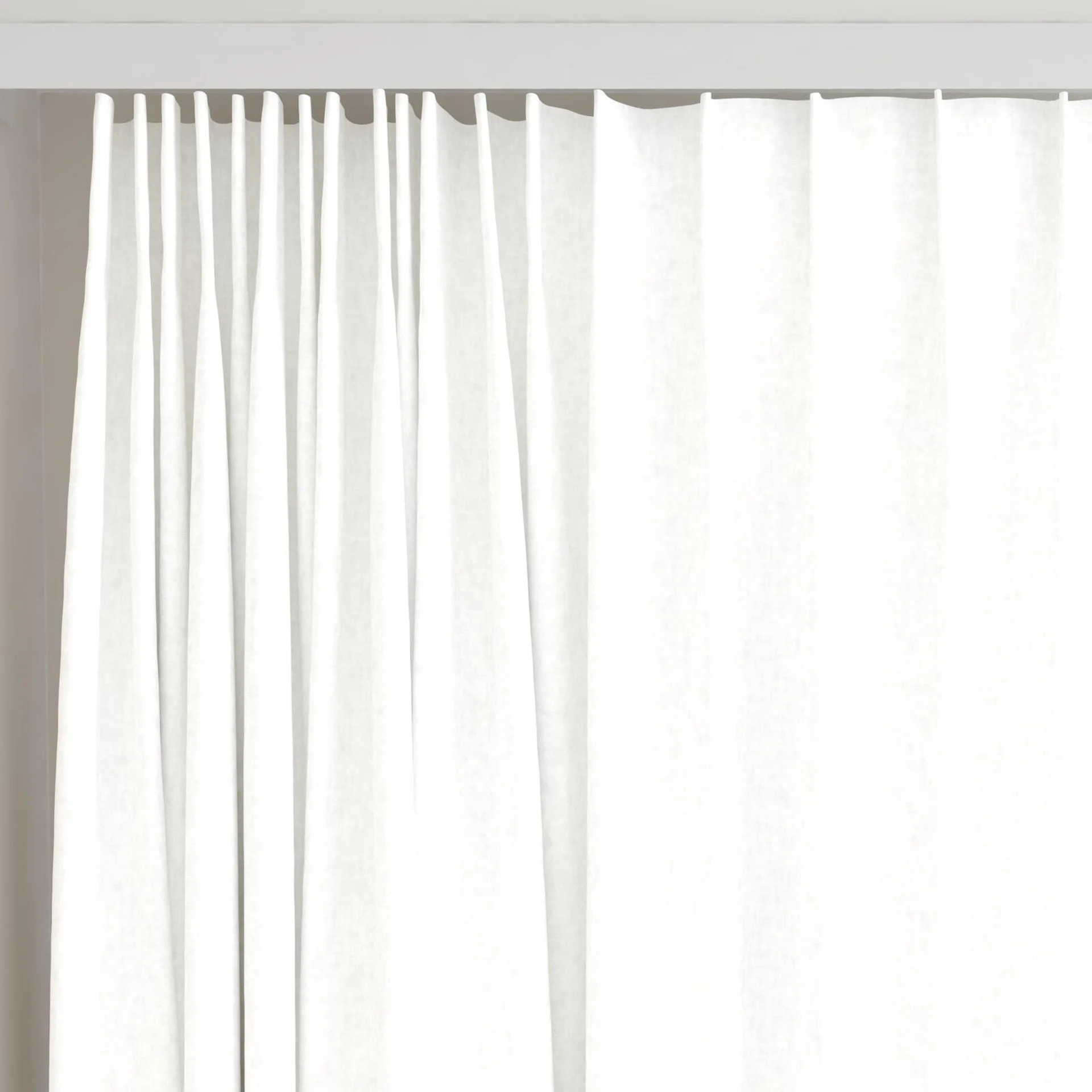 Top view of Hometown Ice, on curtain rail