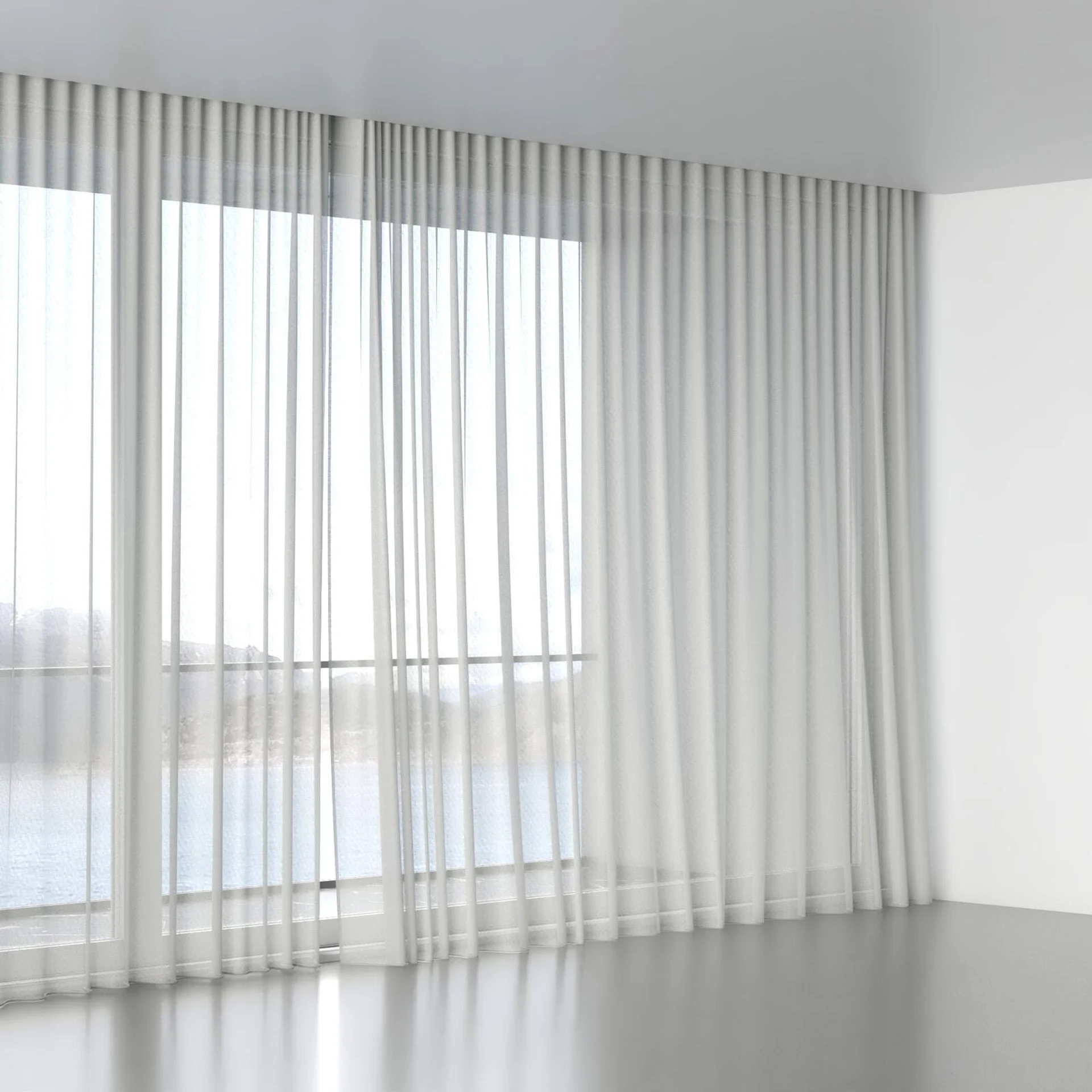 Full view of Alcova Haze, wave pleat