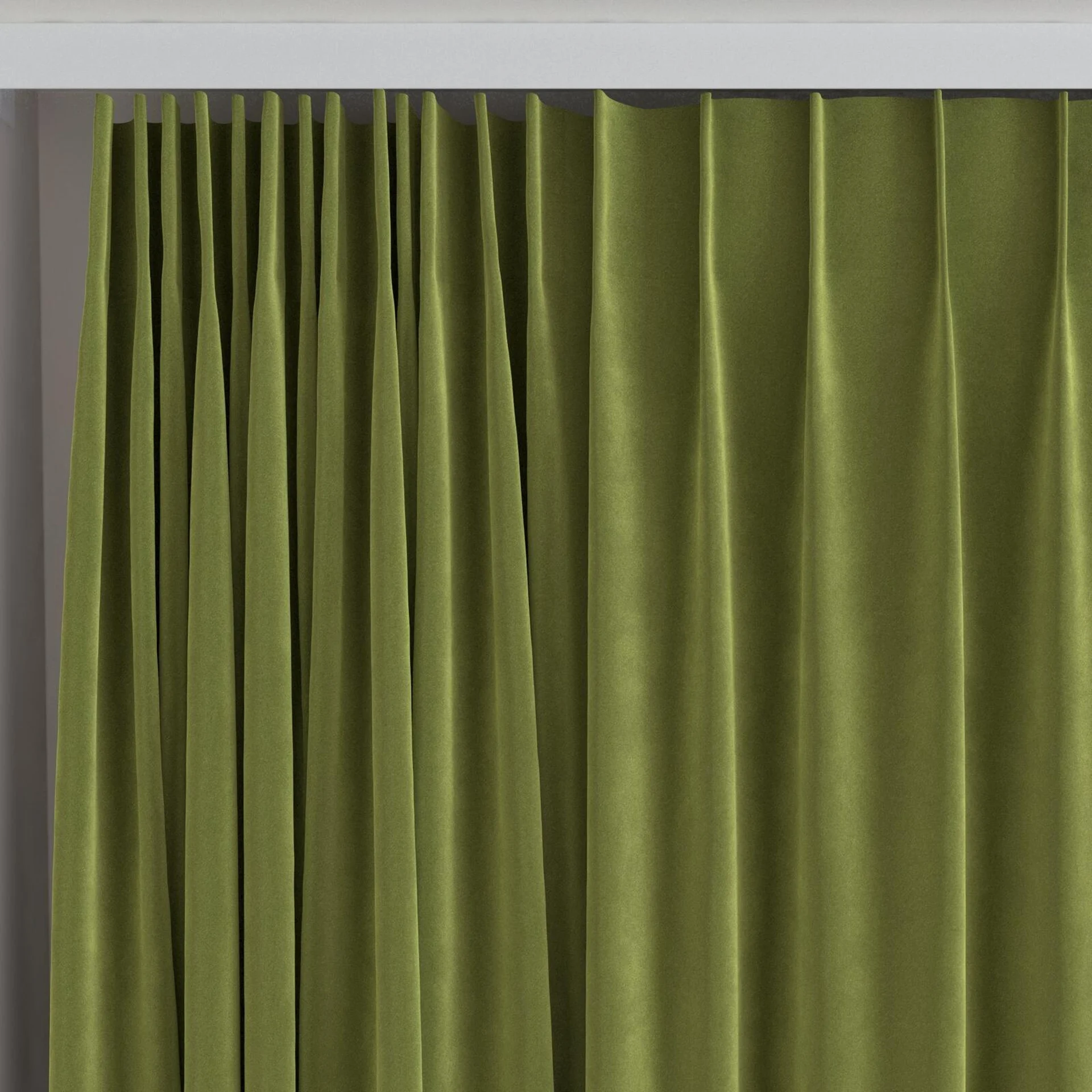 Top view of Vienna Orchard, on curtain rail