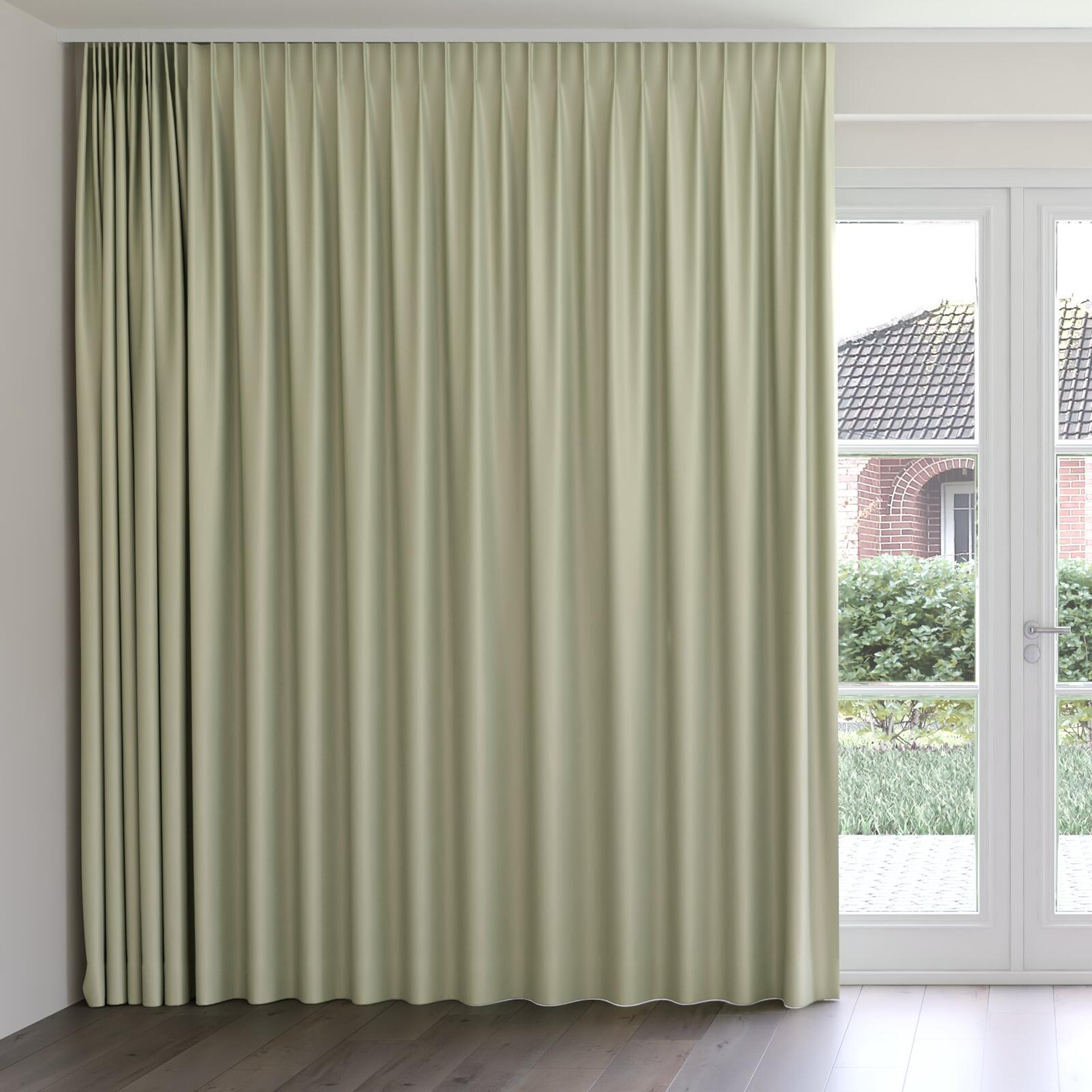 Front view of Blockbuster Dune, on curtain rail