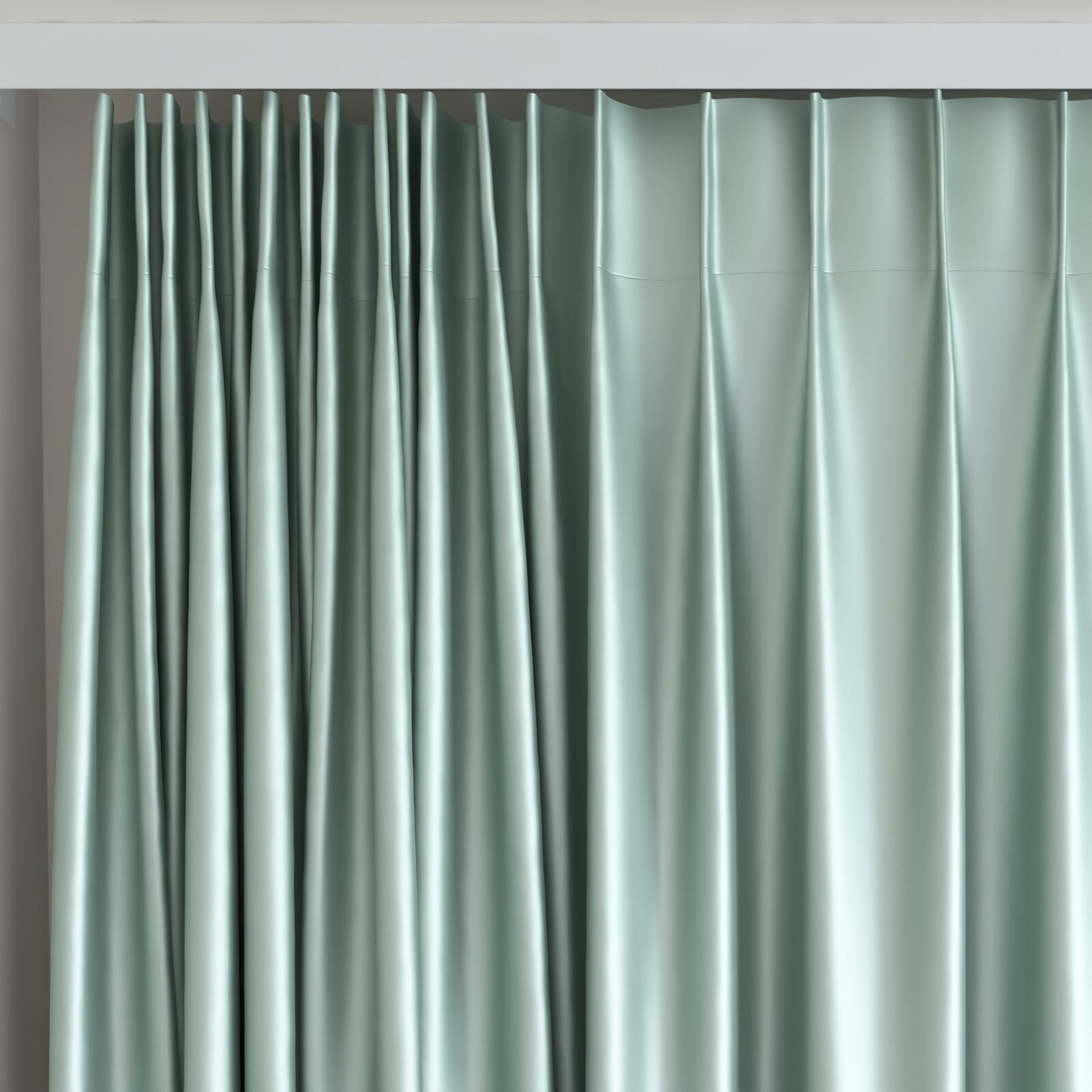 Top view of North Face Mineral, on curtain rail