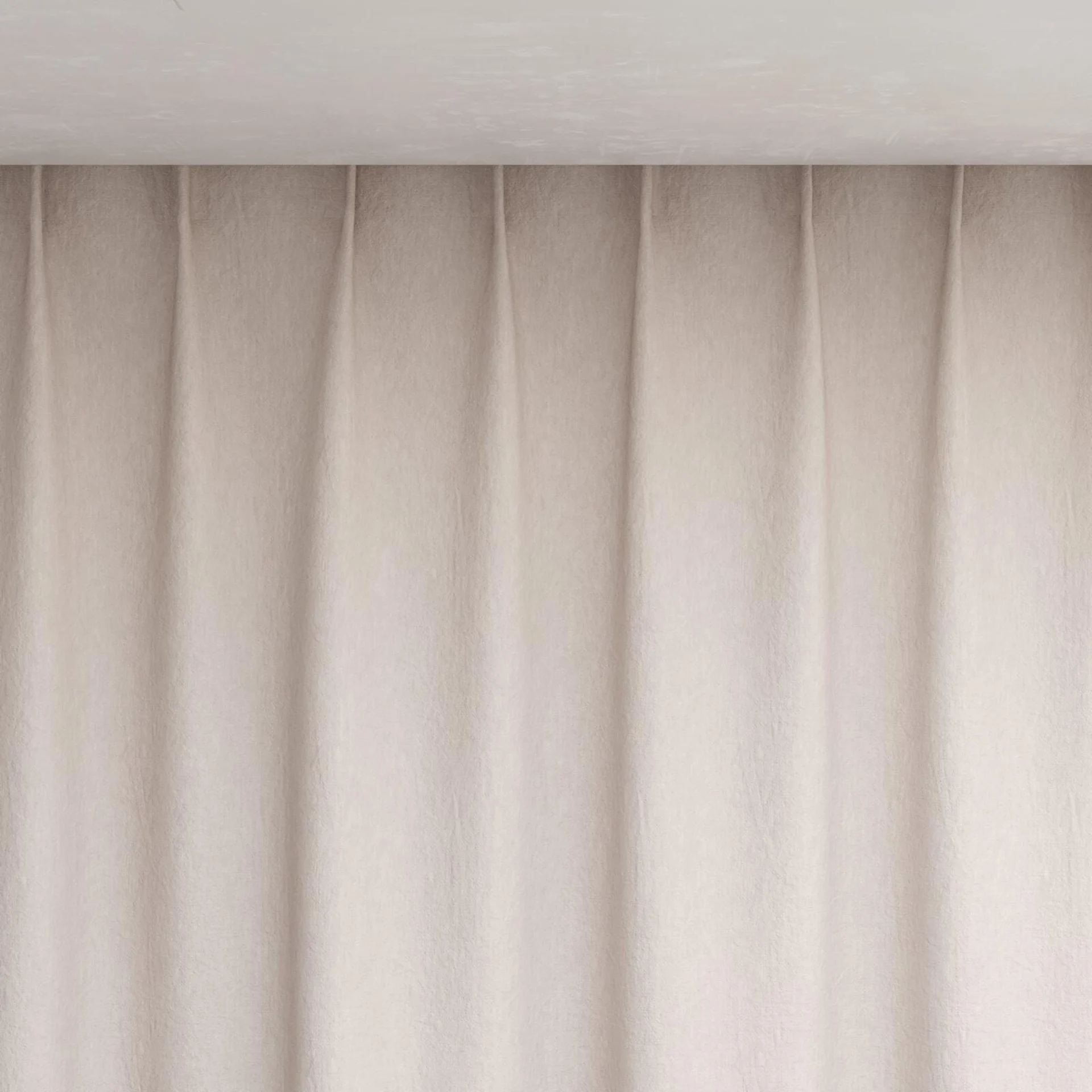 Top view of Obi Stonewash Peony, pinch pleat