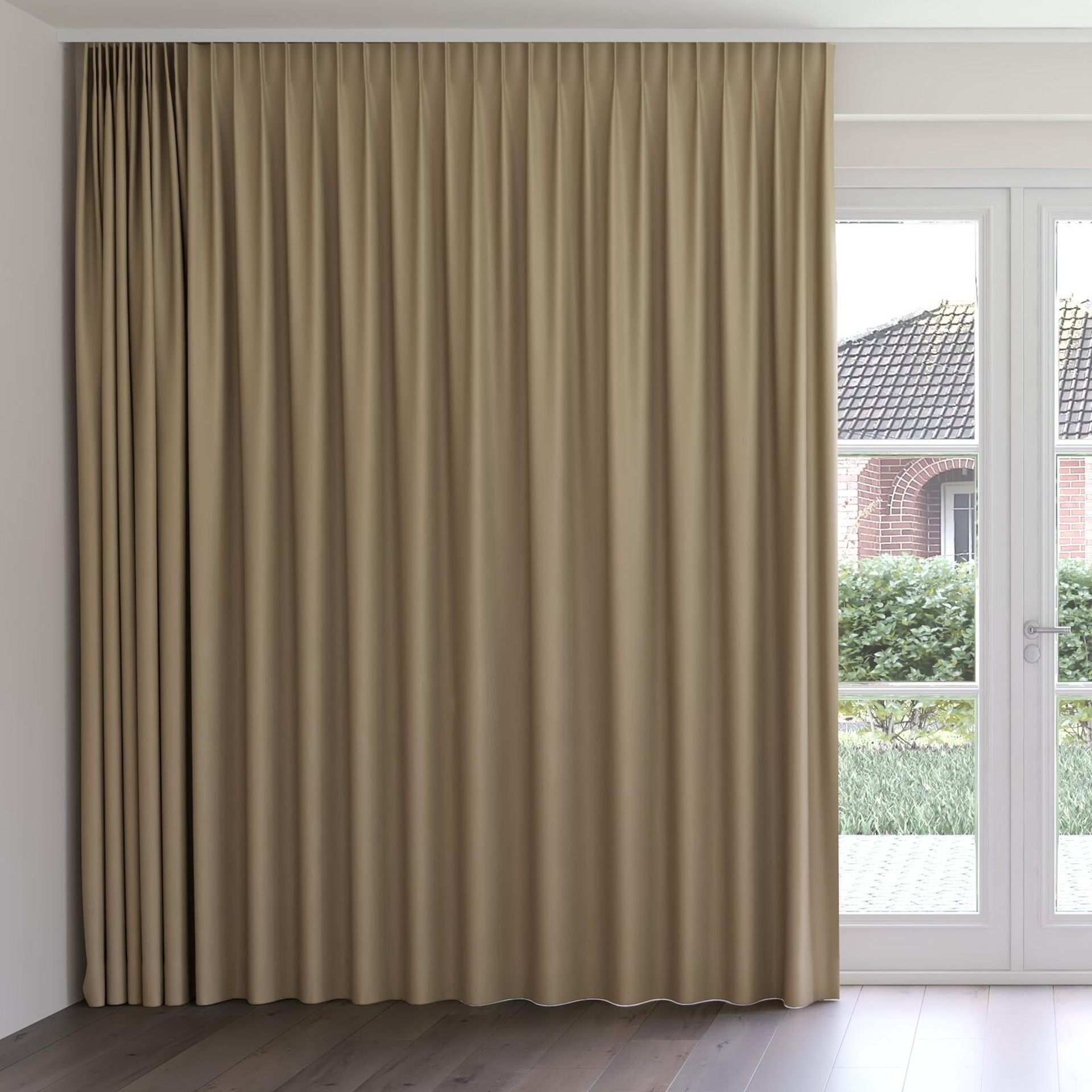 Front view of Blockbuster Mushroom, on curtain rail