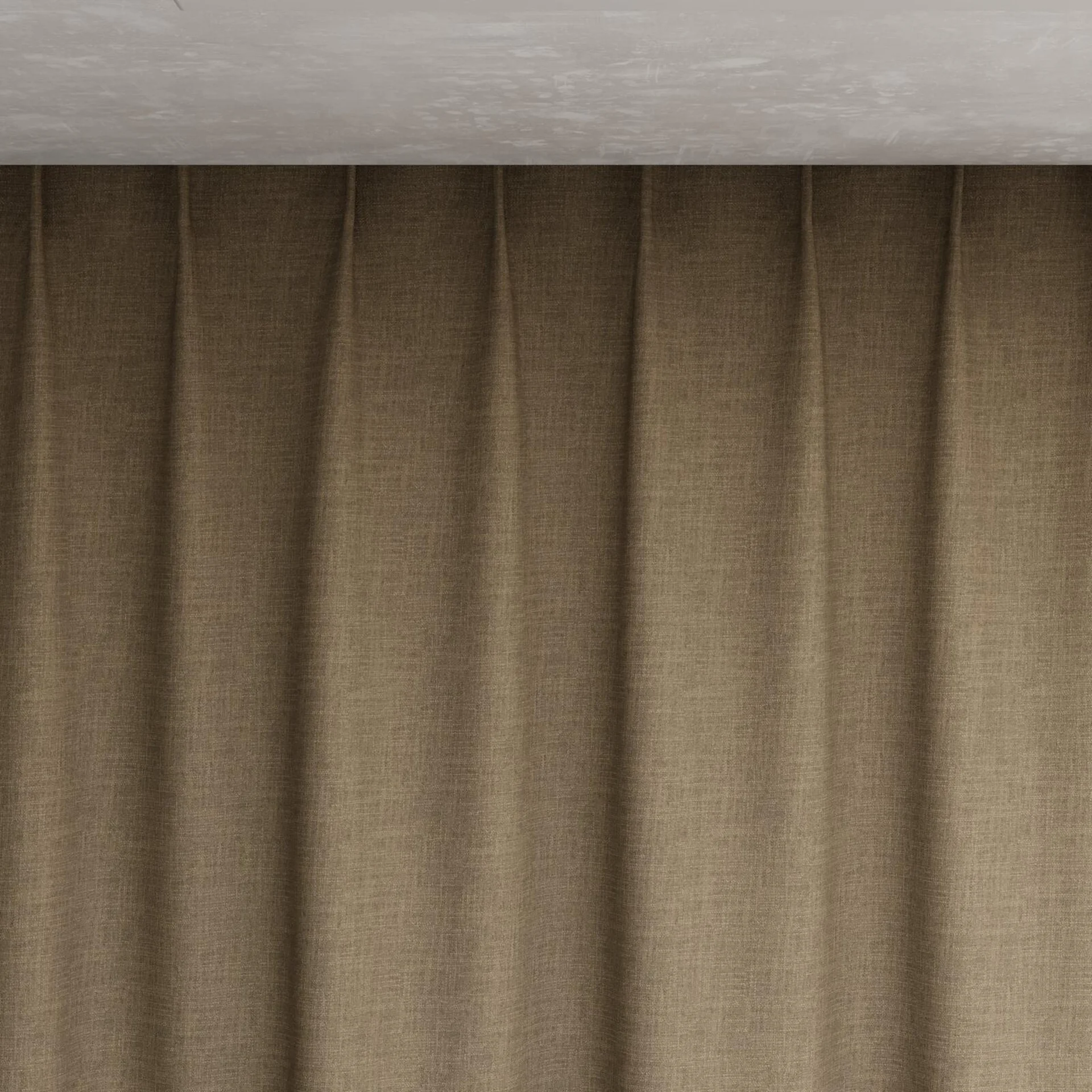 Top view of Mauritius Fossil, pinch pleat