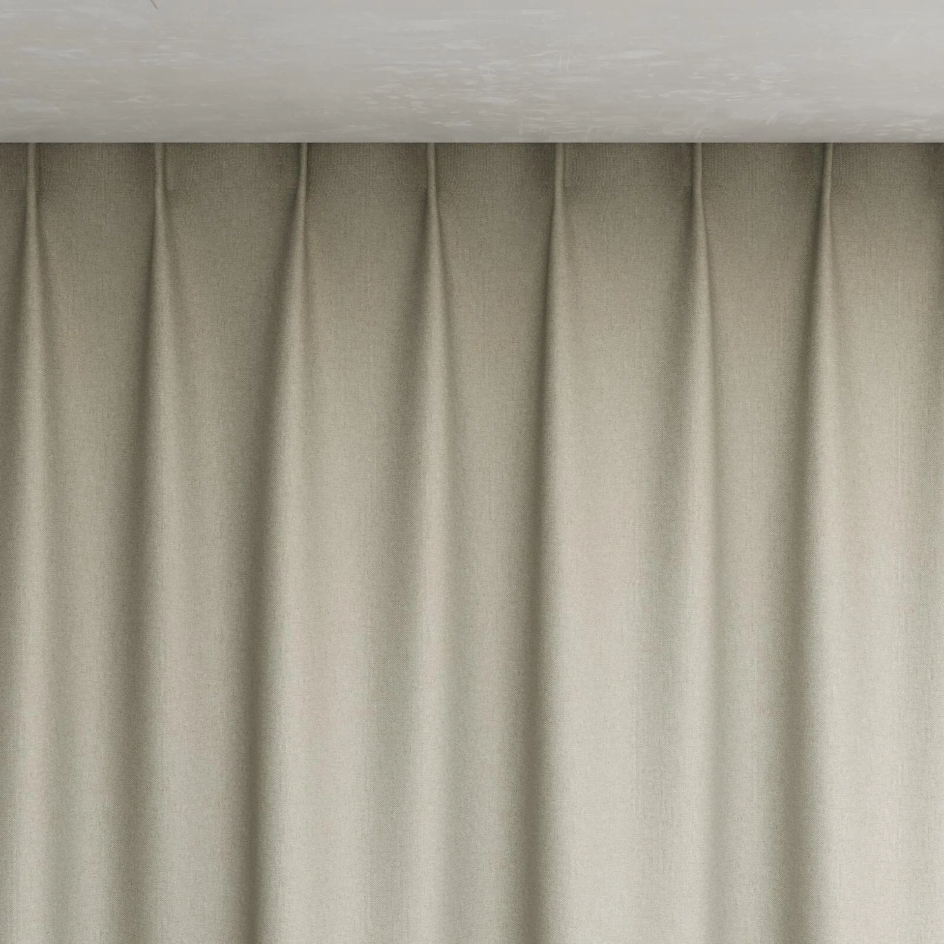 Top view of Grove Sesame, pinch pleat