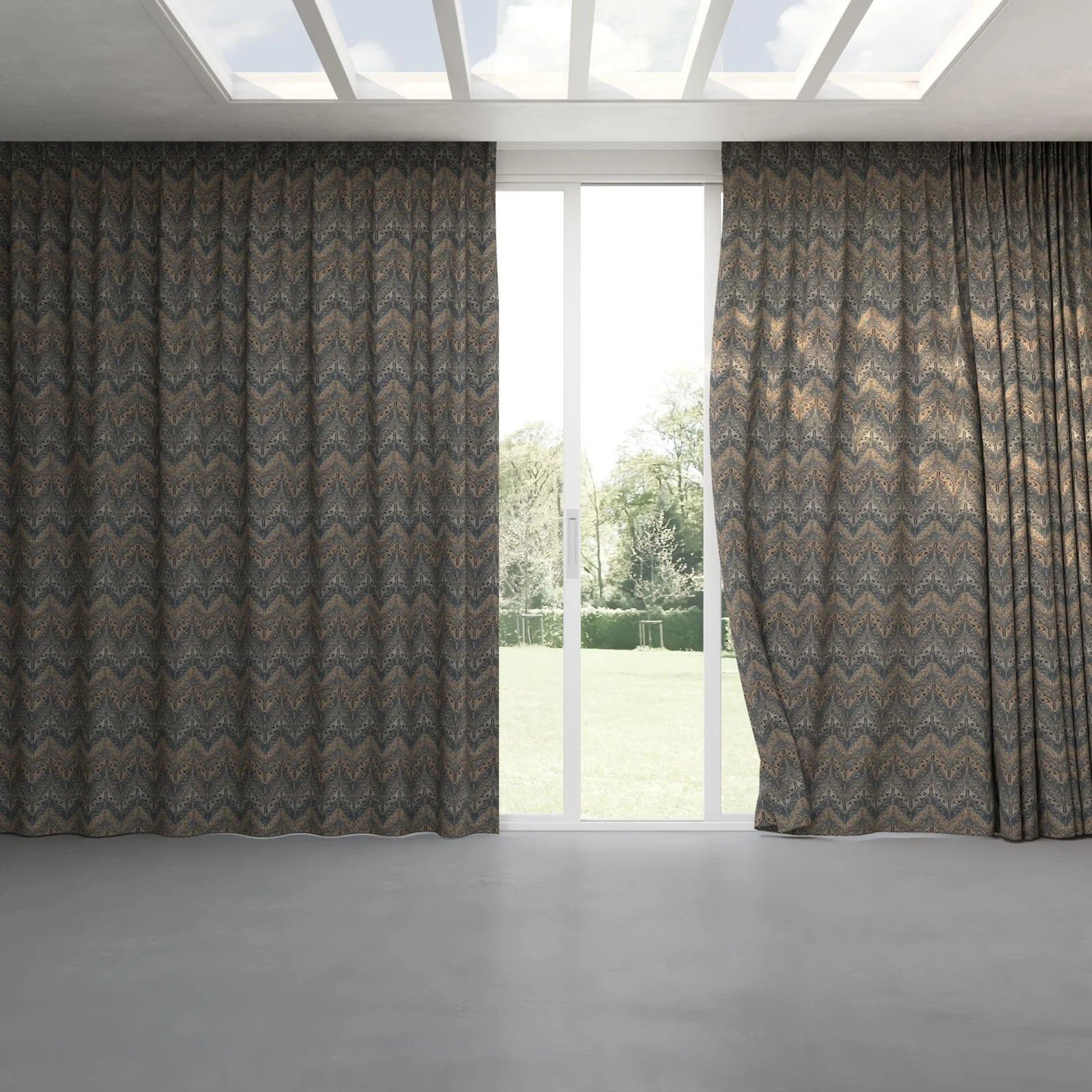 Full view of Lanteira Moonstone, pinch pleat