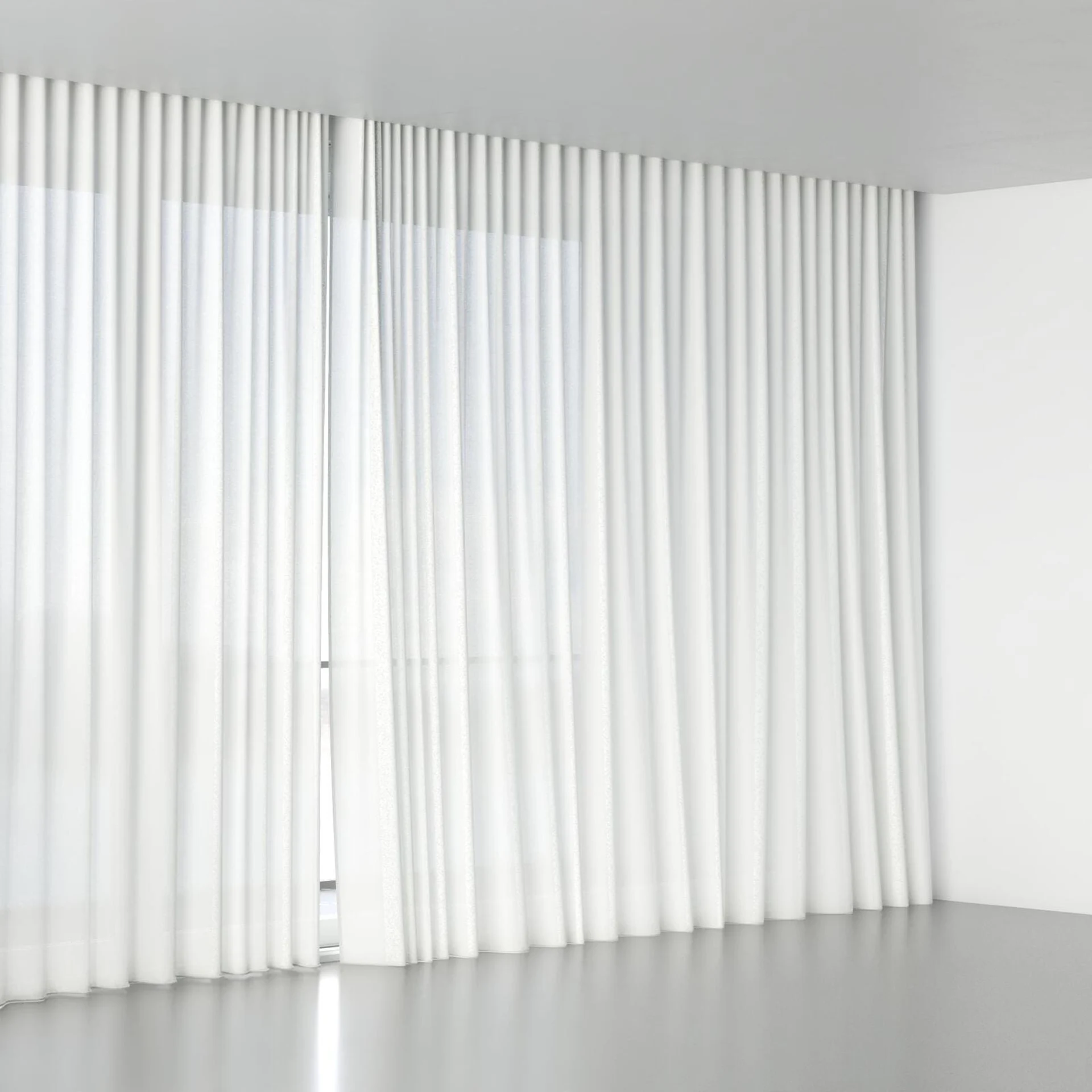 Full view of Kite Marble, wave pleat