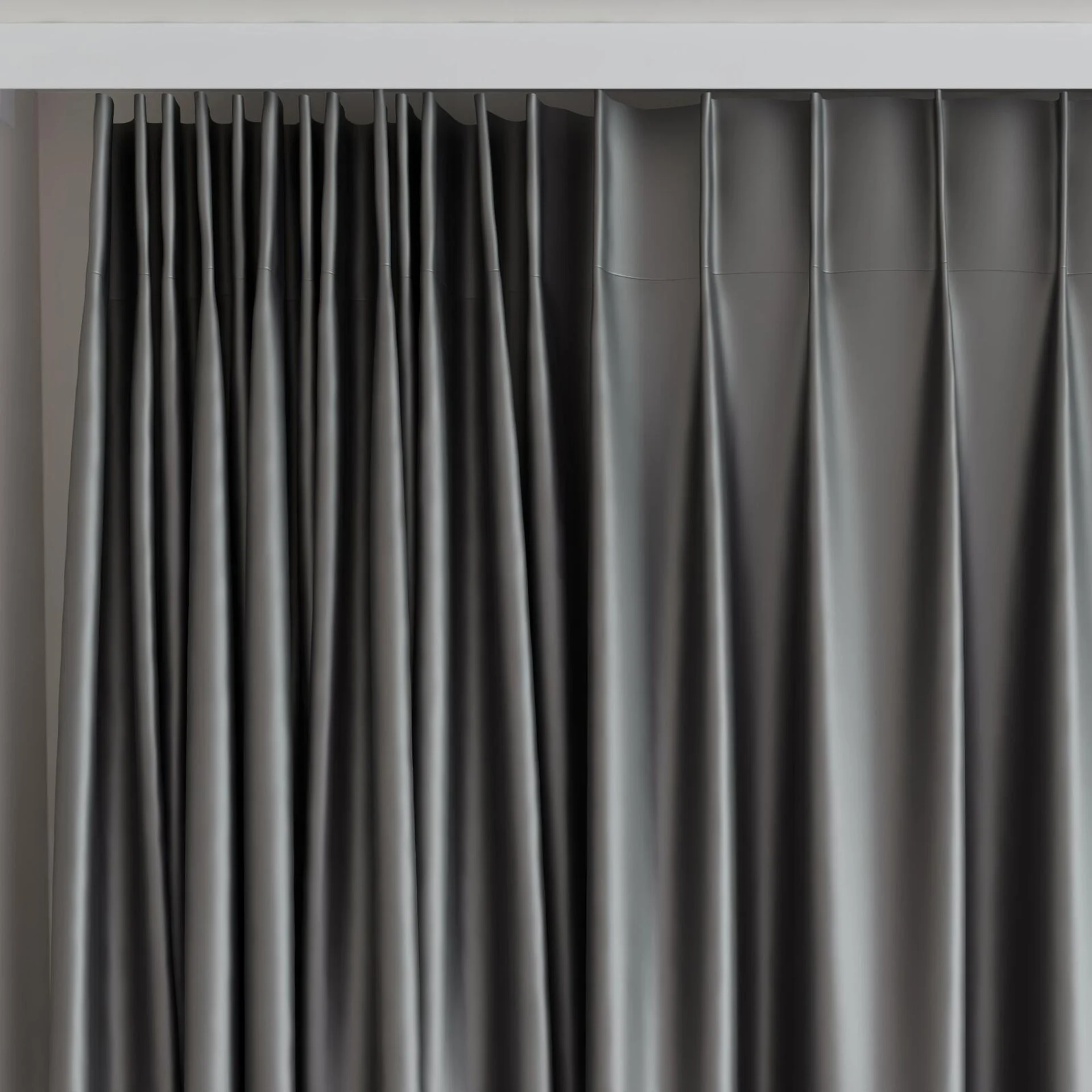 Top view of Moonbeam Iron, on curtain rail