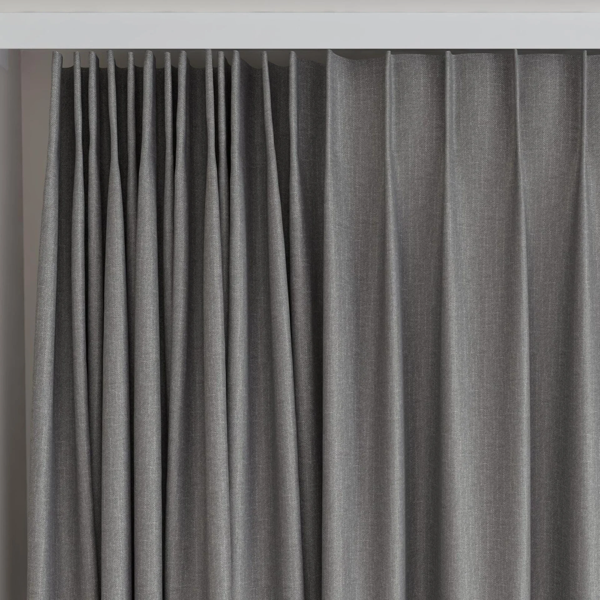 Top view of Excel Elephant, on curtain rail