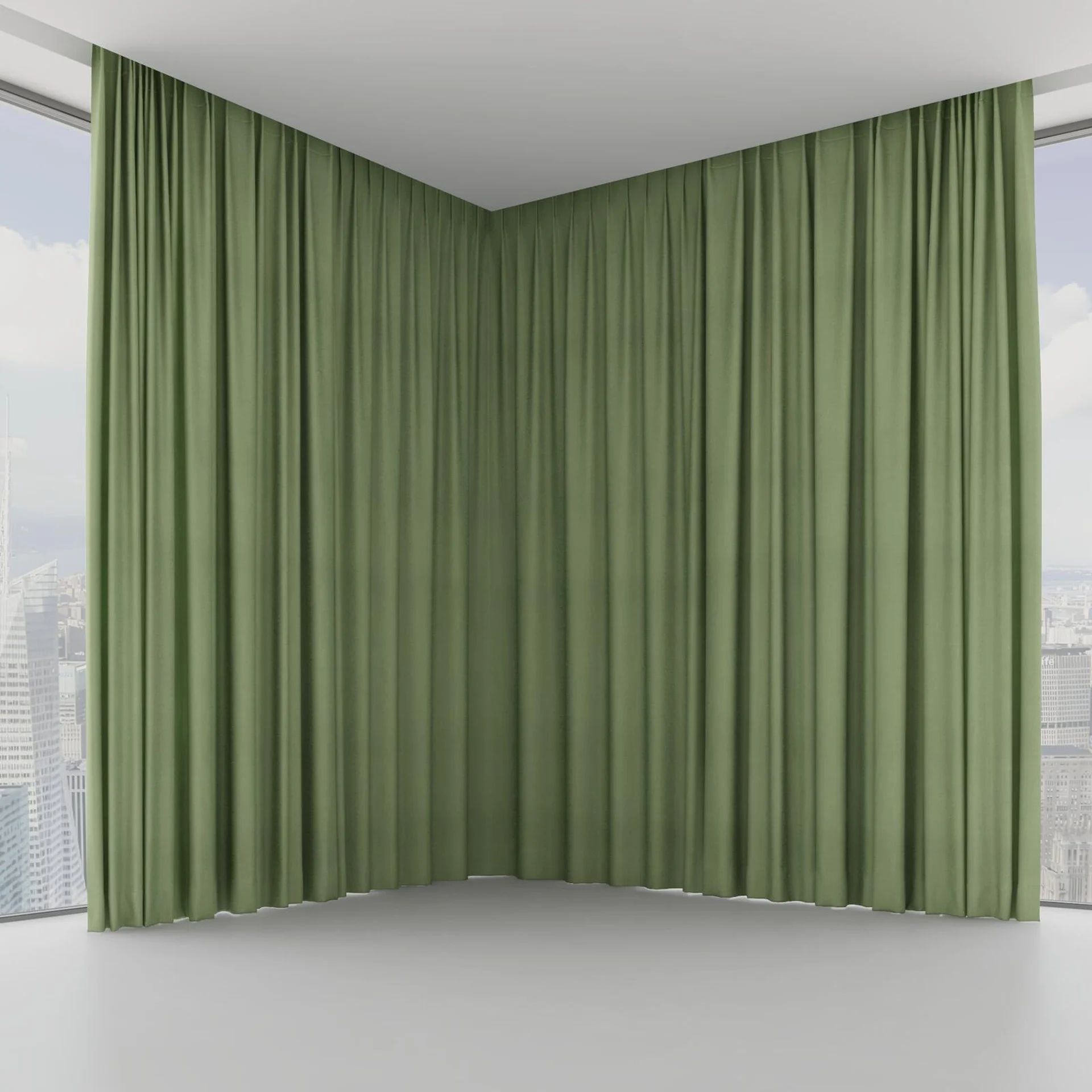 Front view of Loci Dim Out Palm, on hidden rail