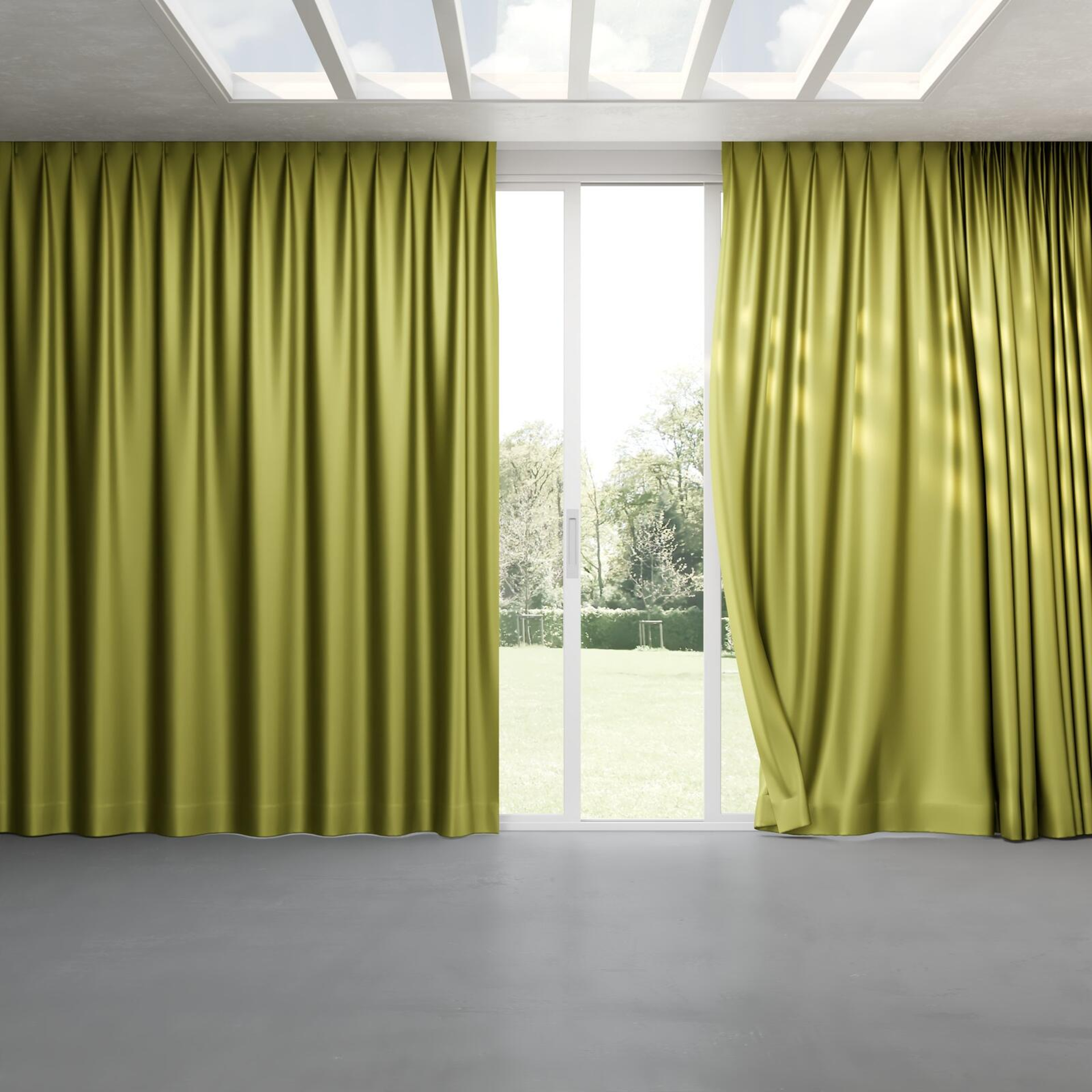 Full view of Moonbeam Beechnut, pinch pleat