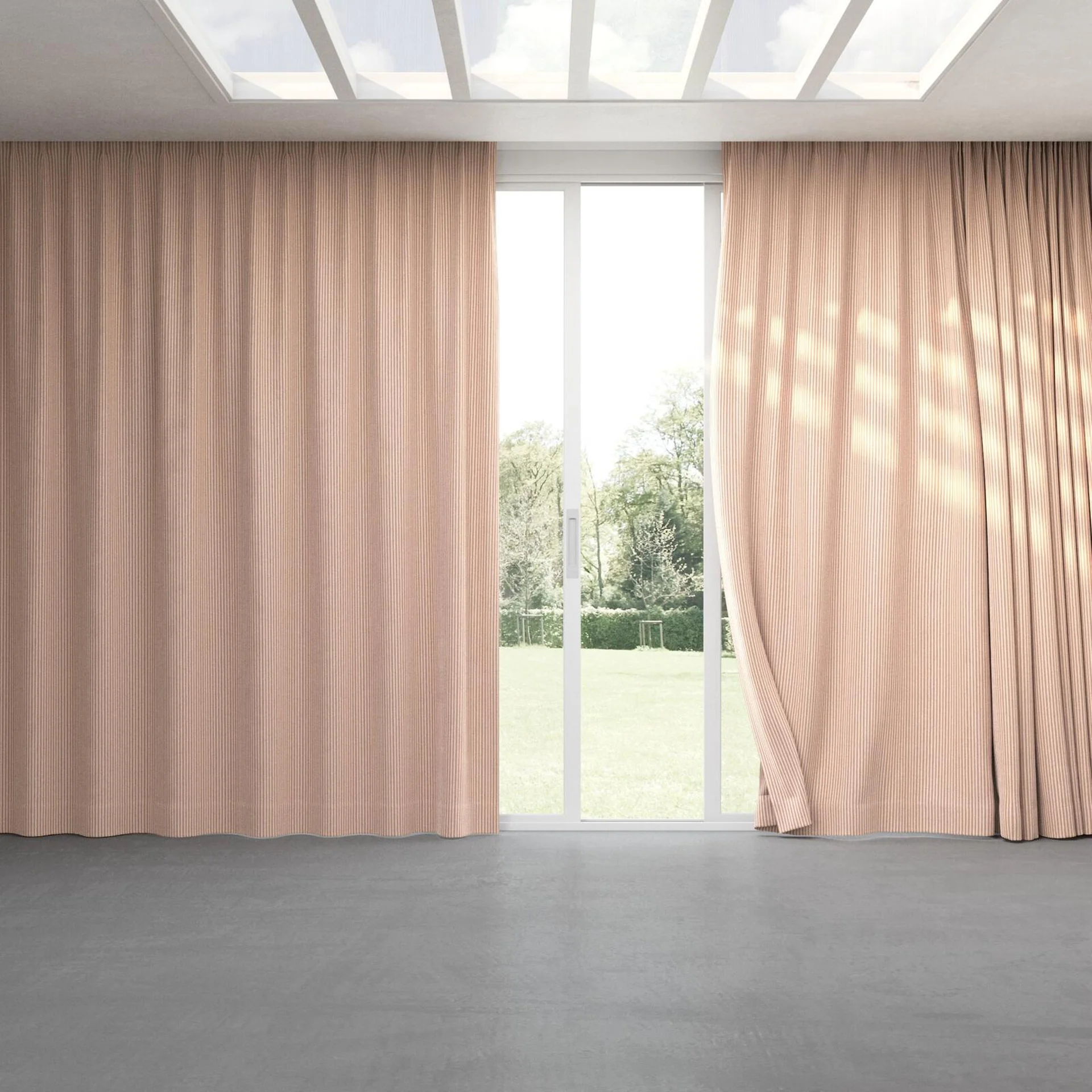Full view of Embrace Cameo, pinch pleat