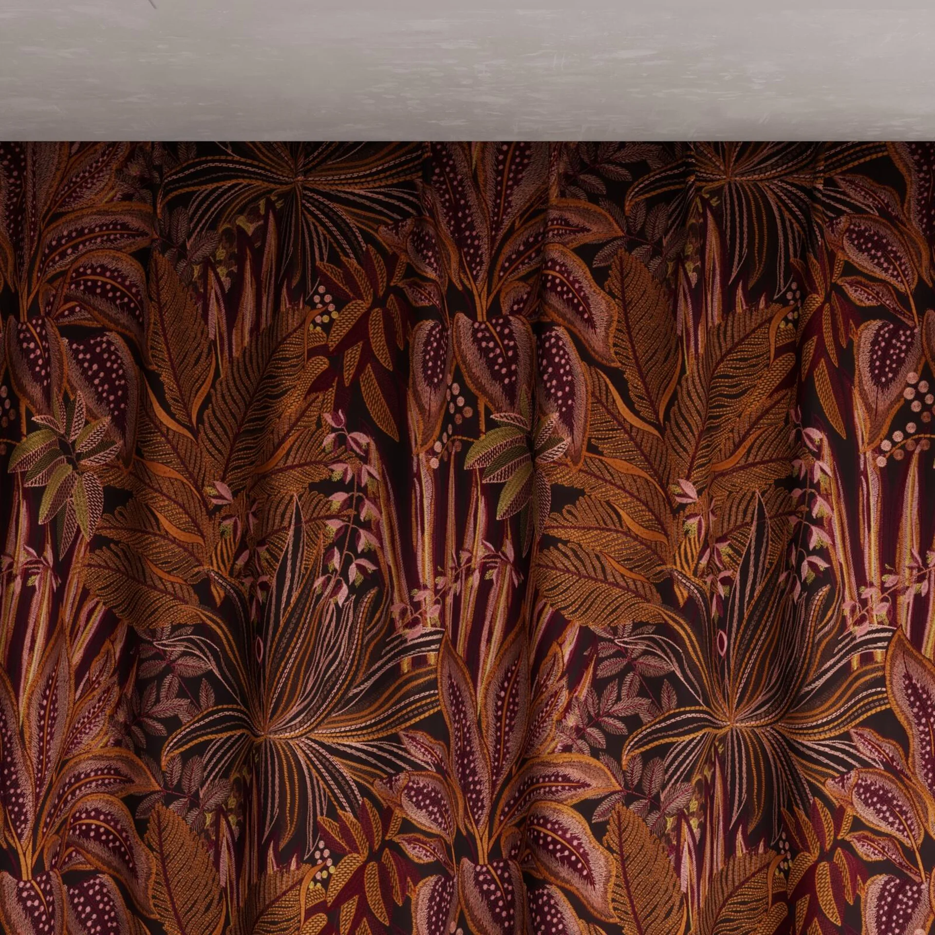 Top view of Jungle Room Muscat, pinch pleat