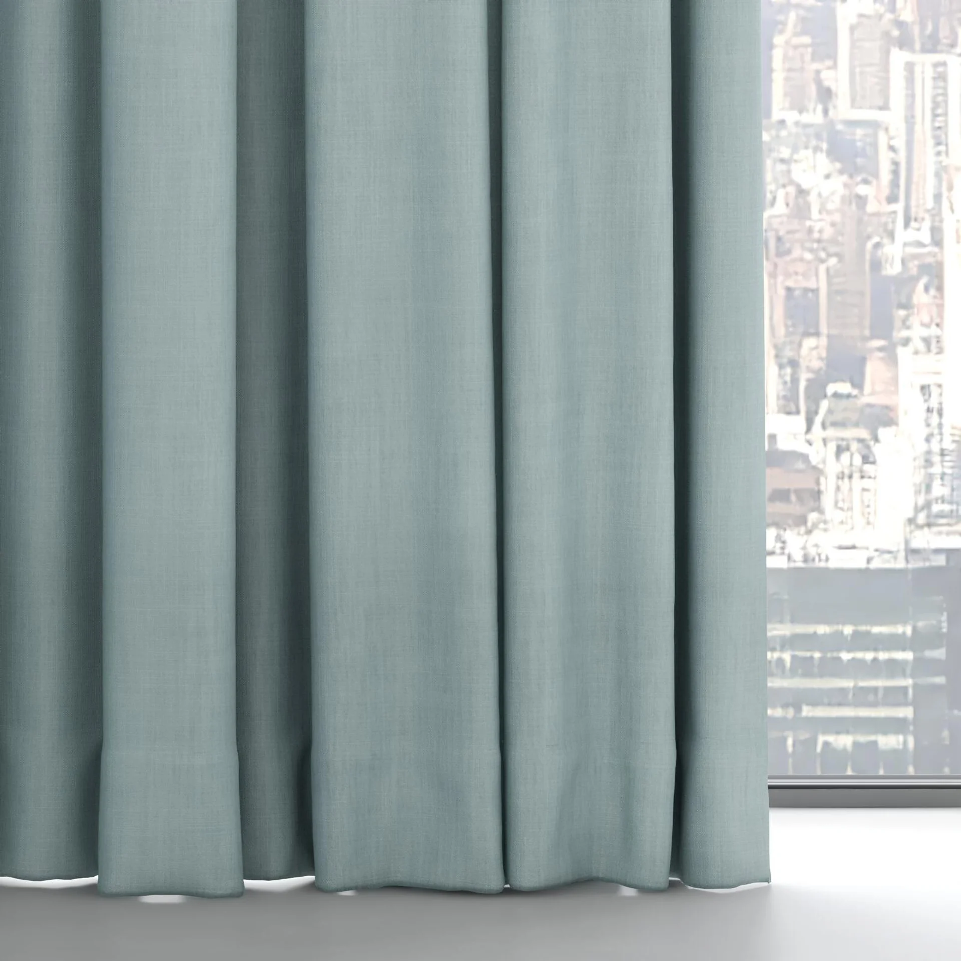 Bottom view of Lexicon Seafoam, on hidden rail