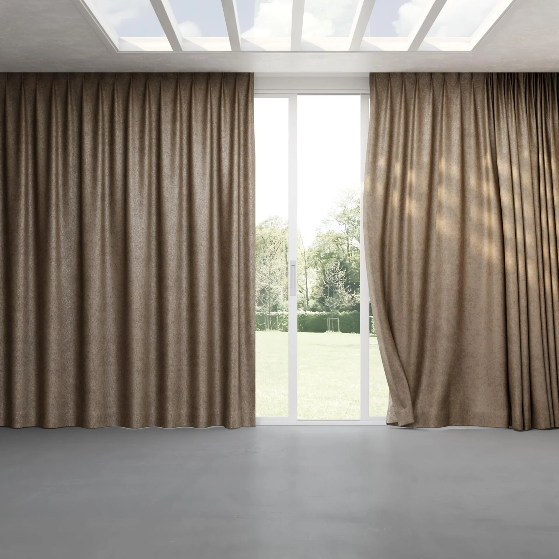Full view of Opera Fresco, pinch pleat