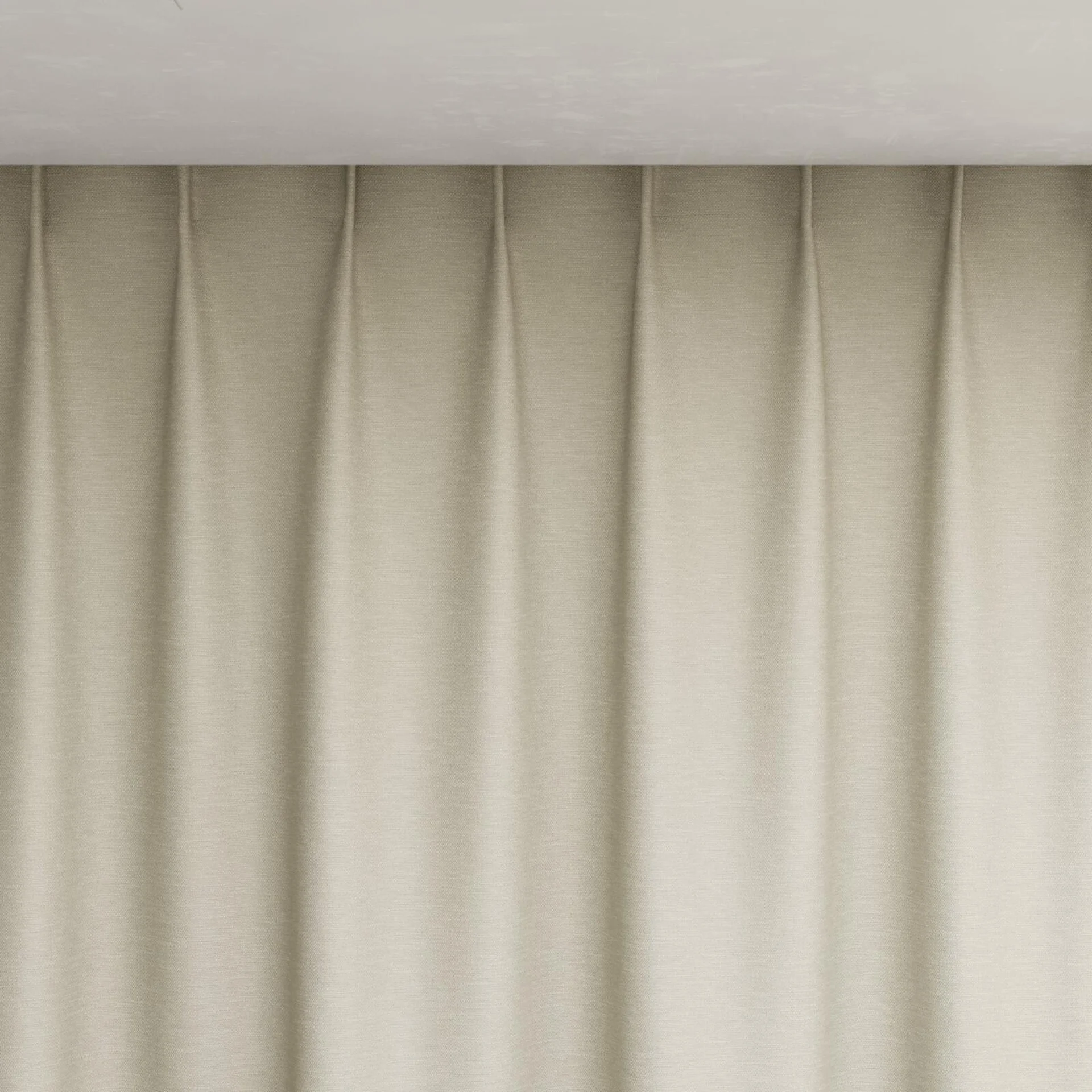 Top view of Colourwash Eco Fresco, pinch pleat