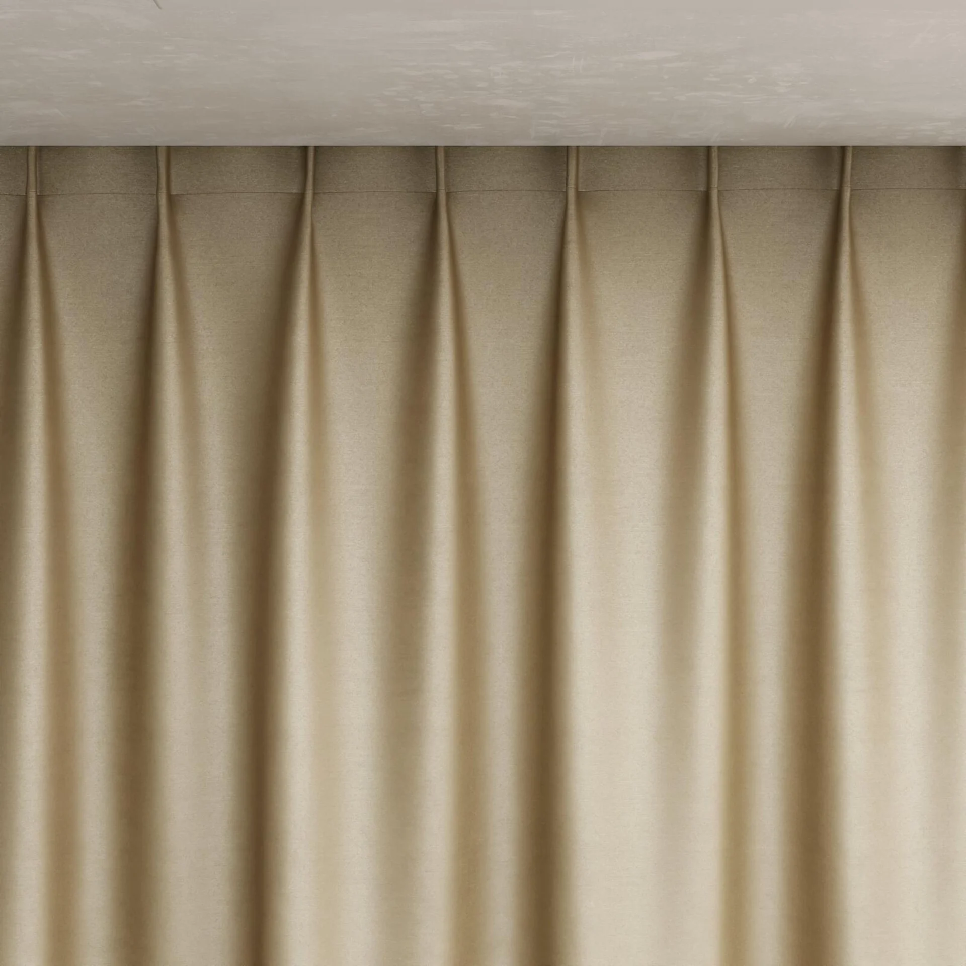 Top view of Mont Blanc Oatmeal, pinch pleat
