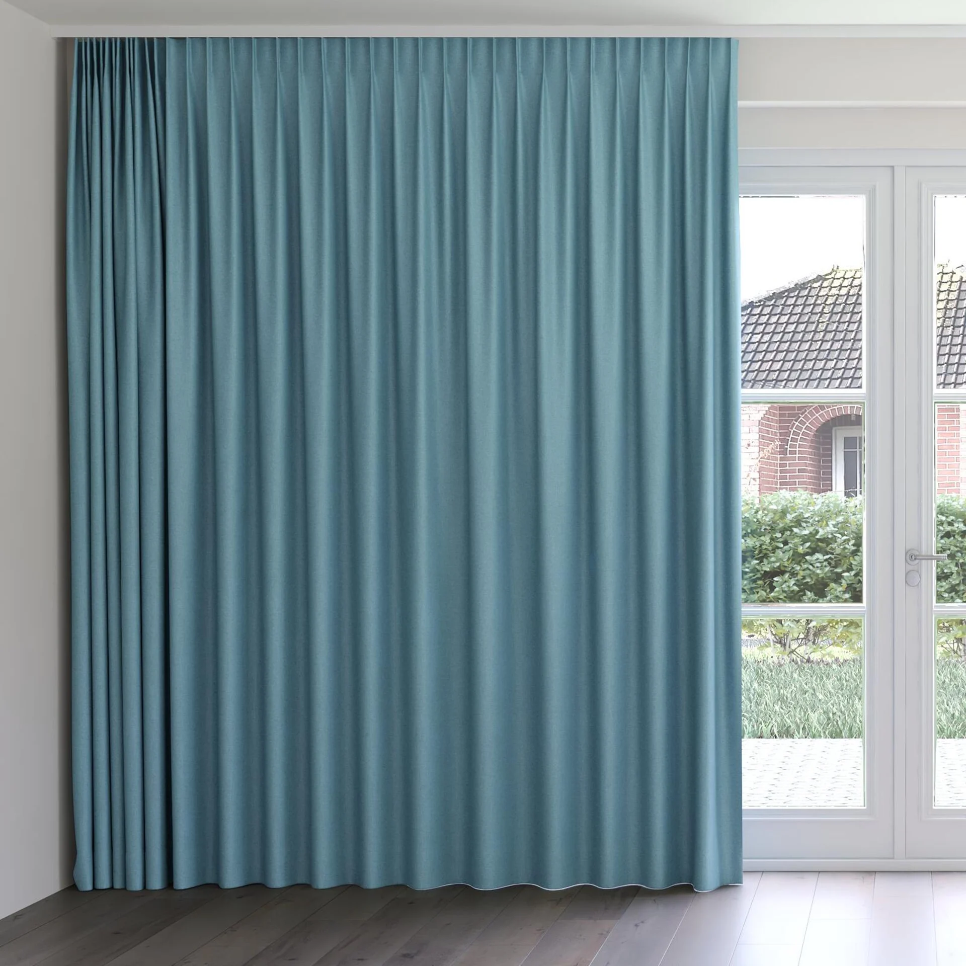 Front view of Jupiter Scuba, on curtain rail
