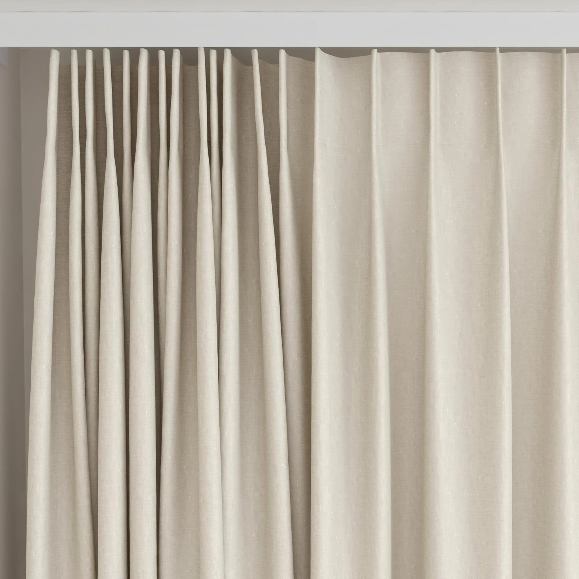 Top view of Kyoto Grain, on curtain rail
