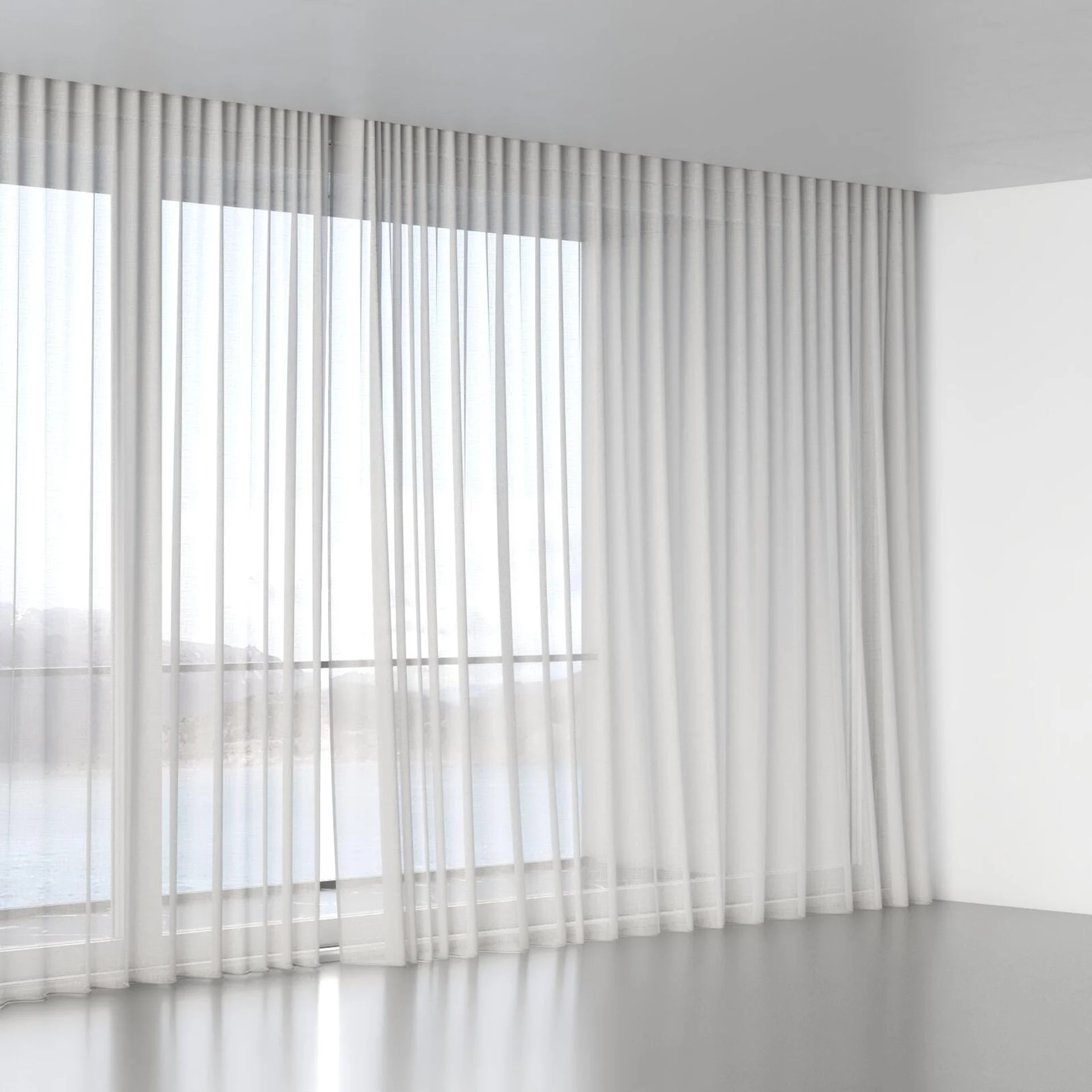 Full view of Uno Dove, wave pleat