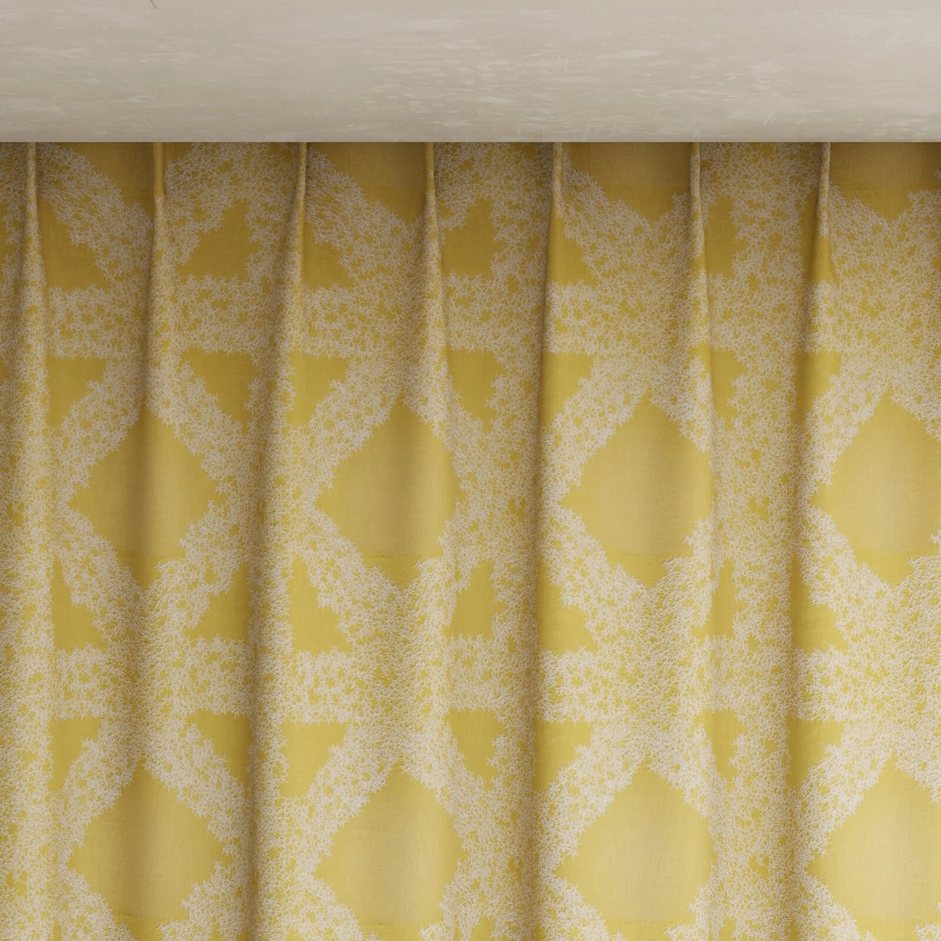 Top view of Tuku Pollen, pinch pleat