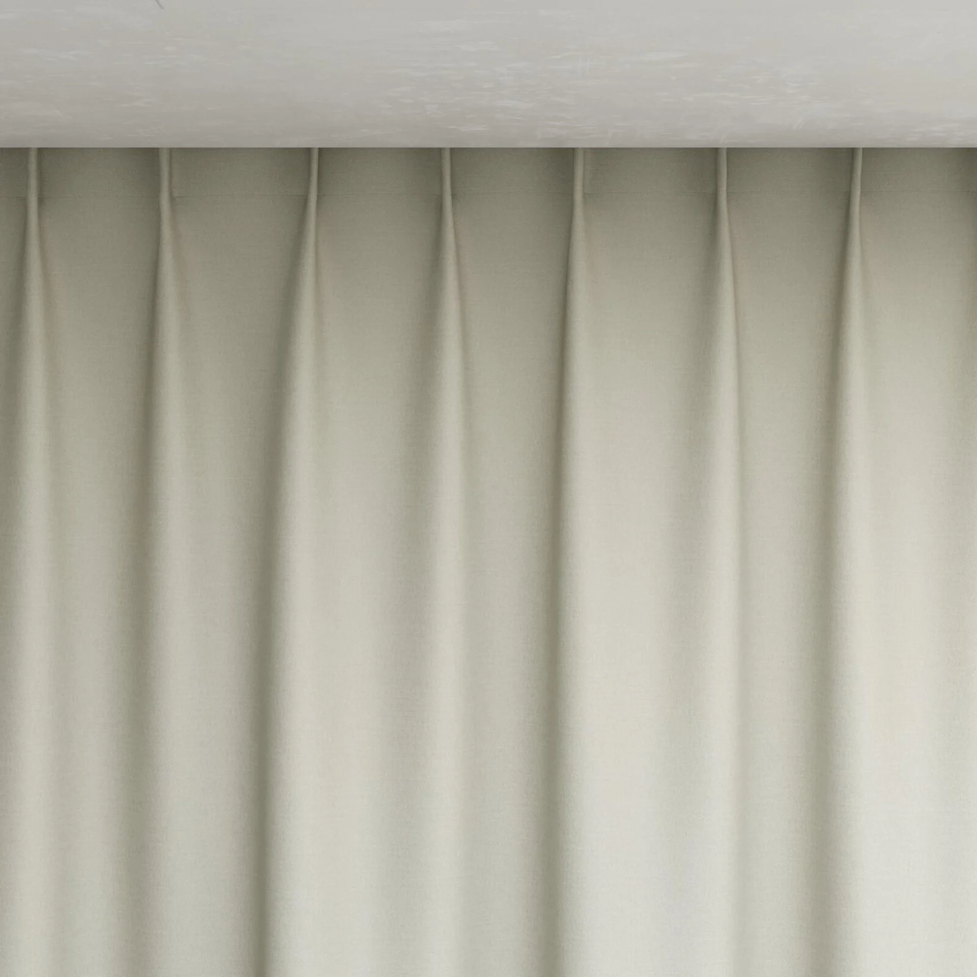 Top view of Urban Parchment, pinch pleat