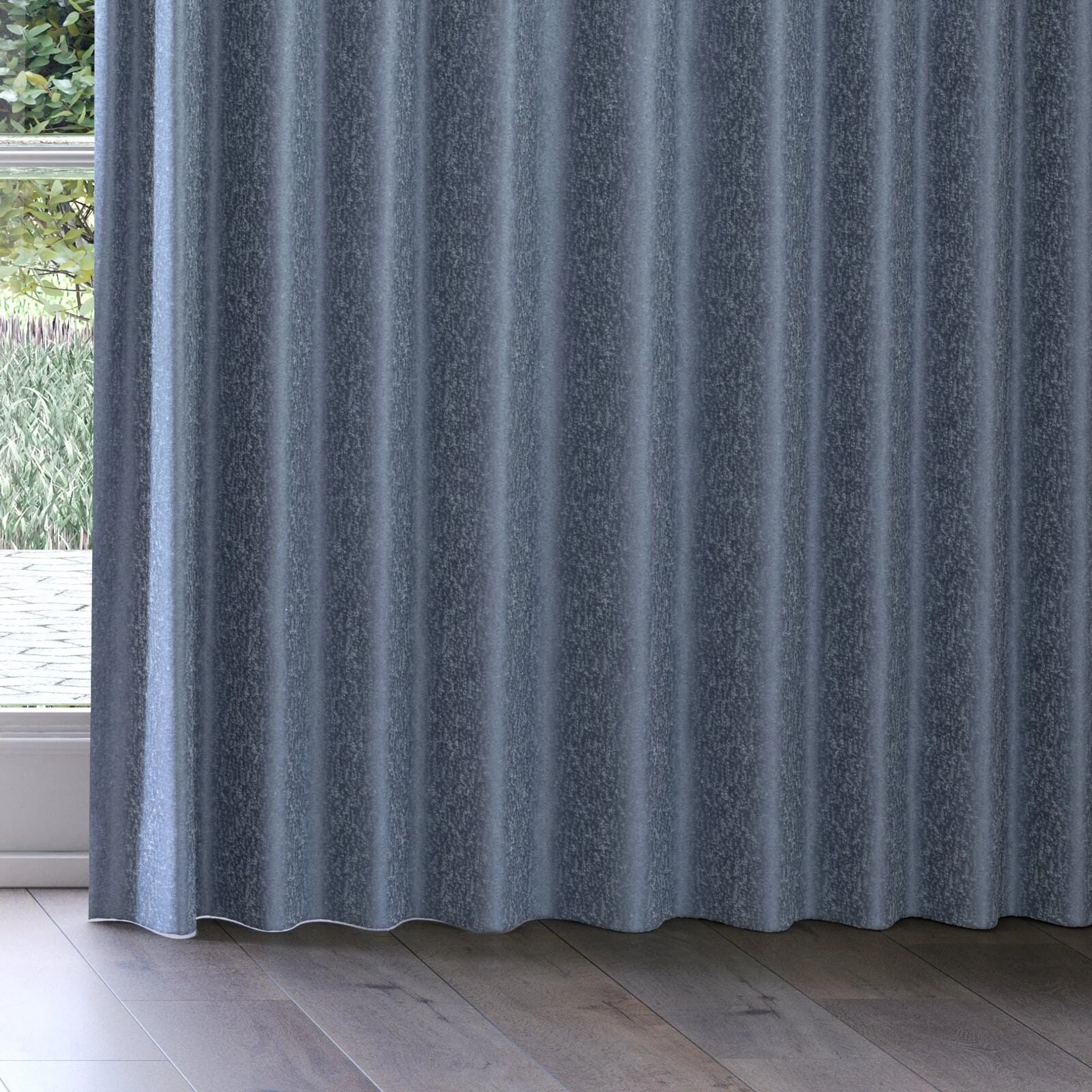 Bottom view of Brigadier Storm, on curtain rail