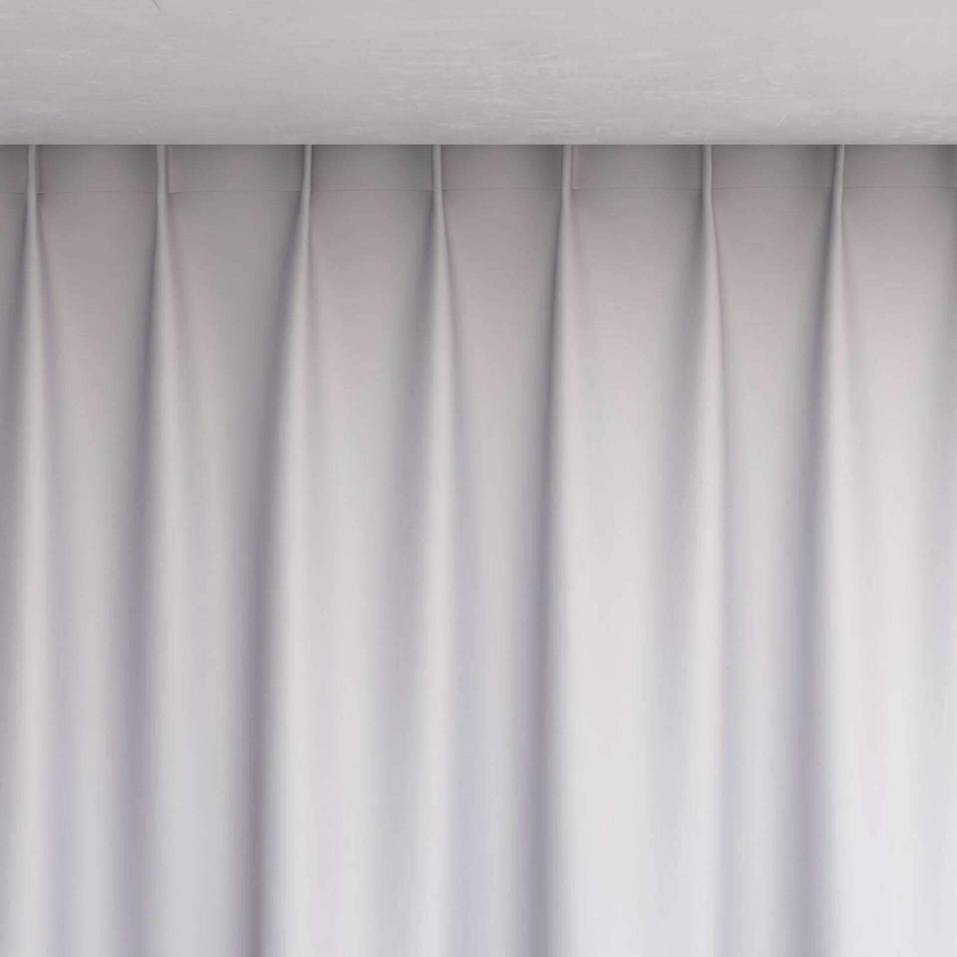 Top view of Stellar Blackout Silver, pinch pleat