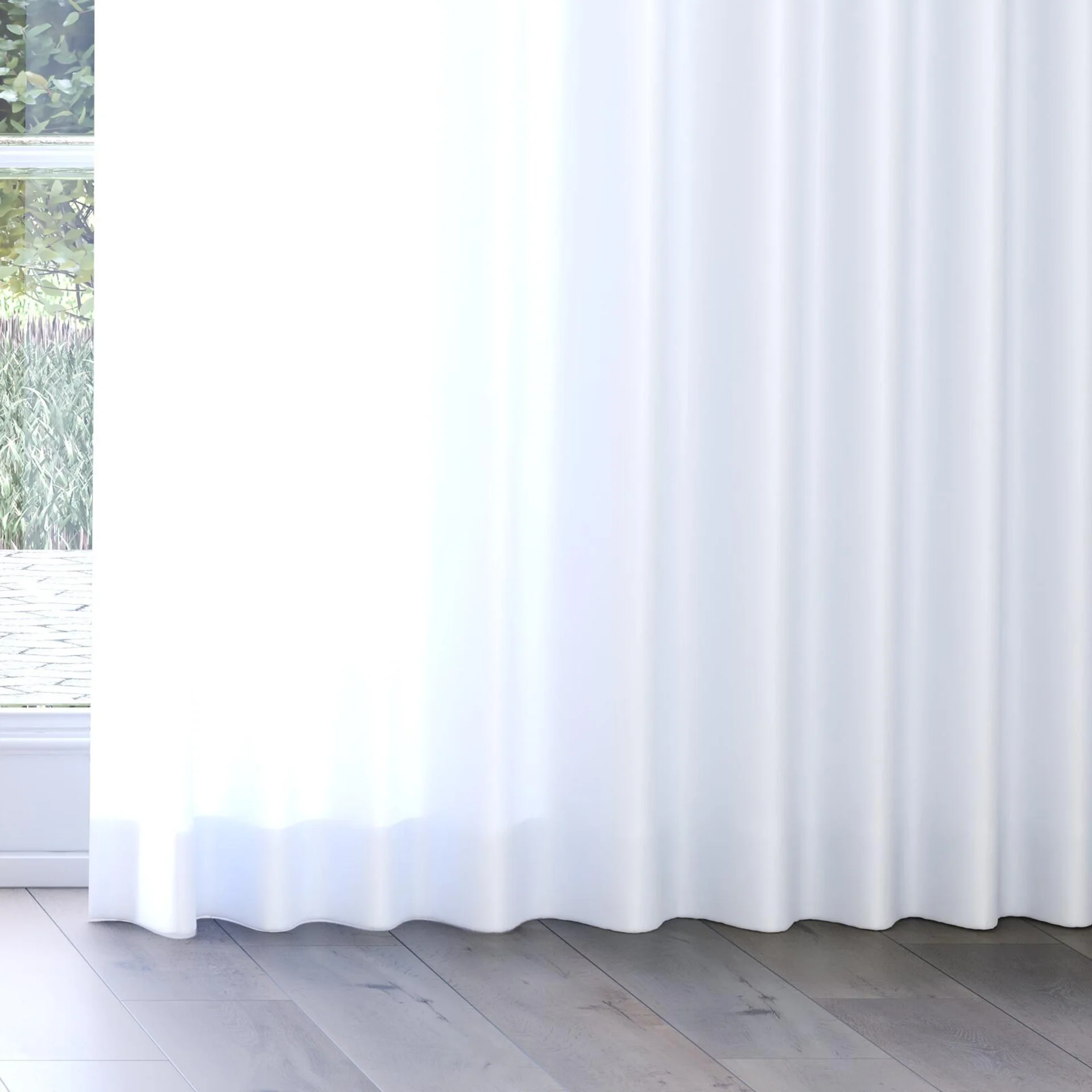 Bottom view of Optima Platinum, on curtain rail