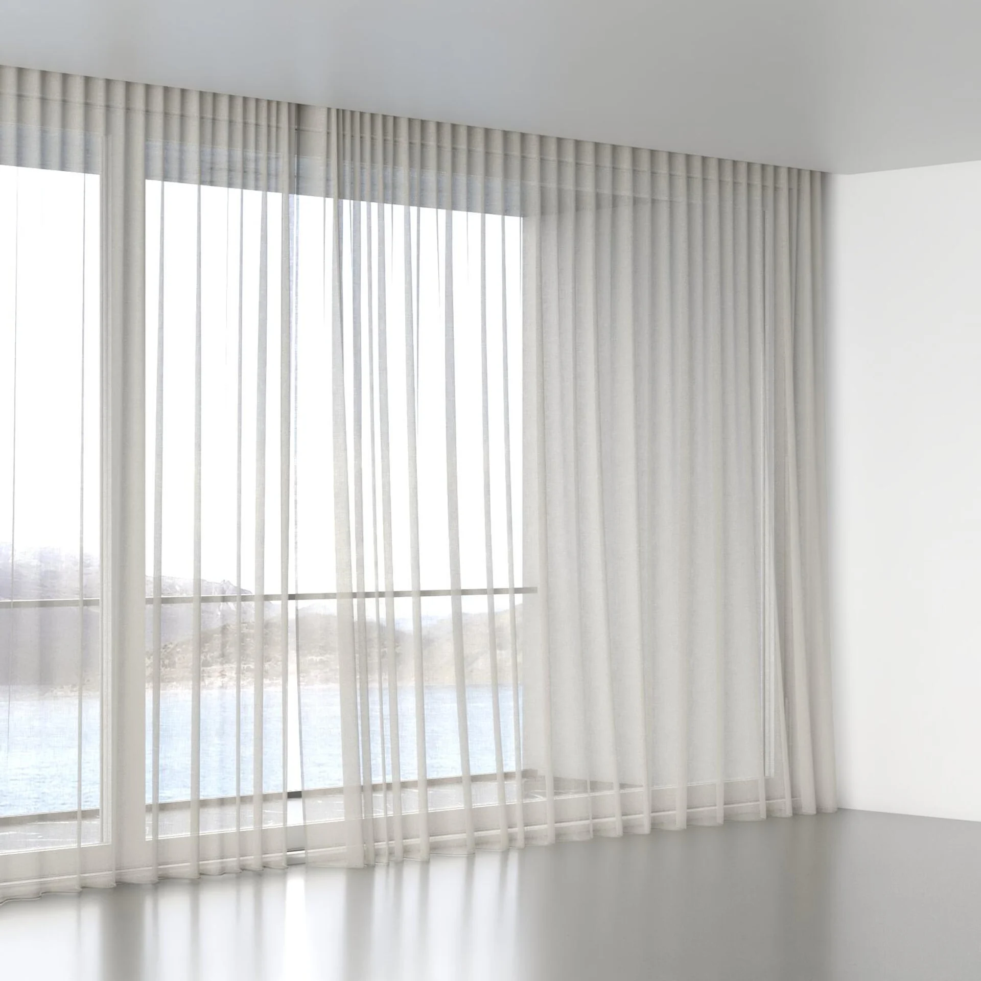 Full view of Coastal Sand, wave pleat