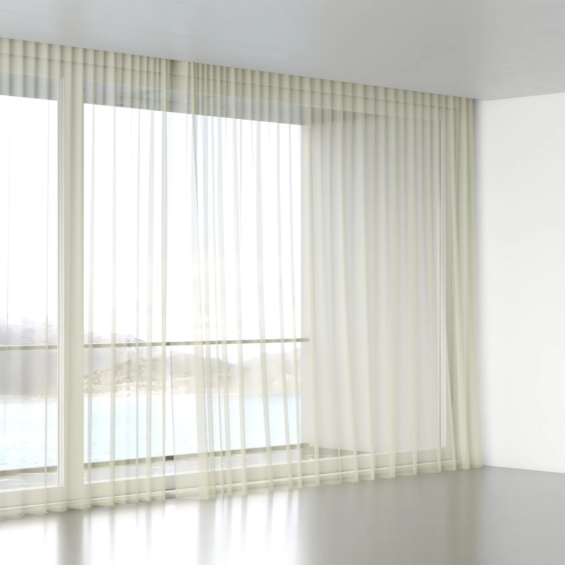 Full view of Xo Putty, wave pleat