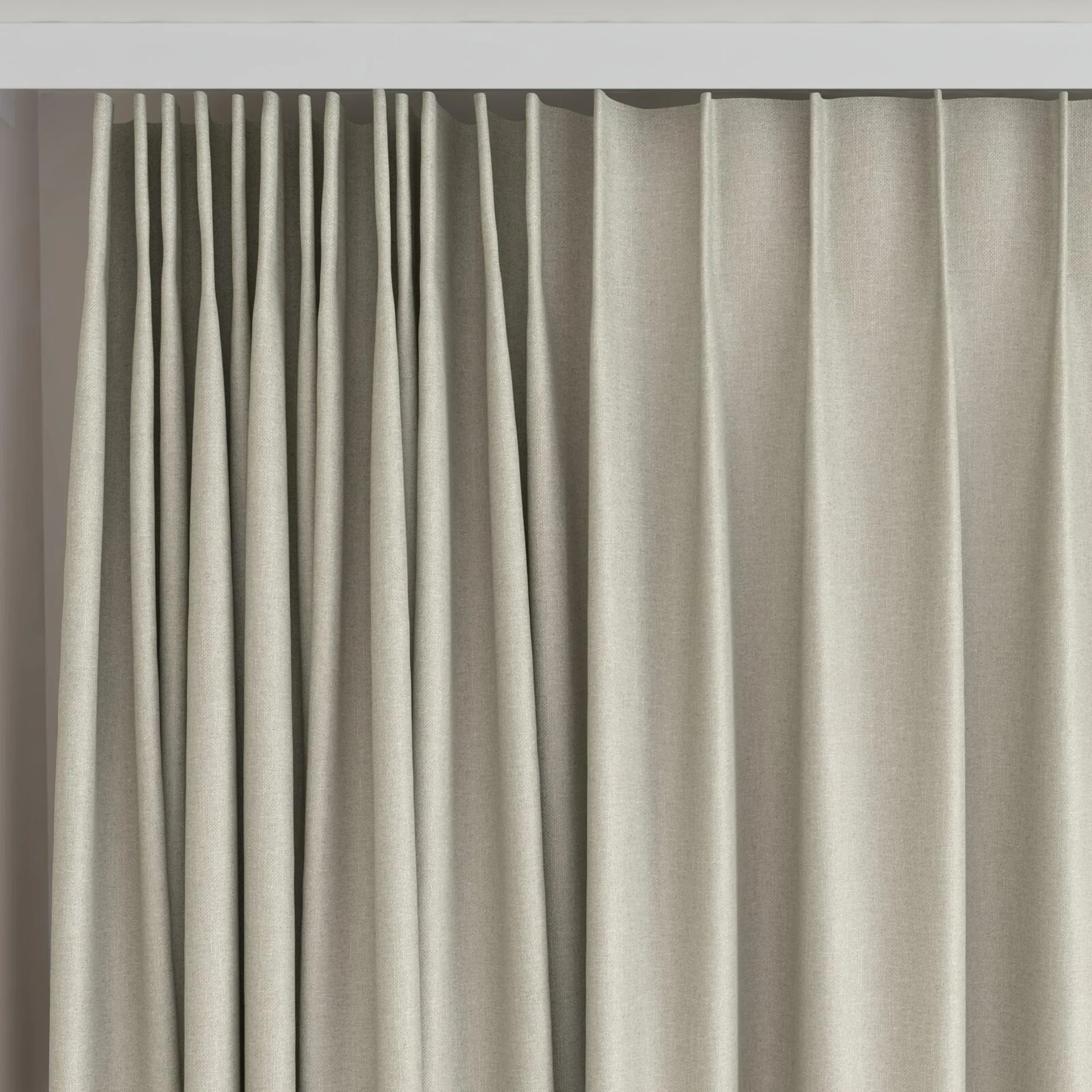 Top view of Excel Plaza, on curtain rail