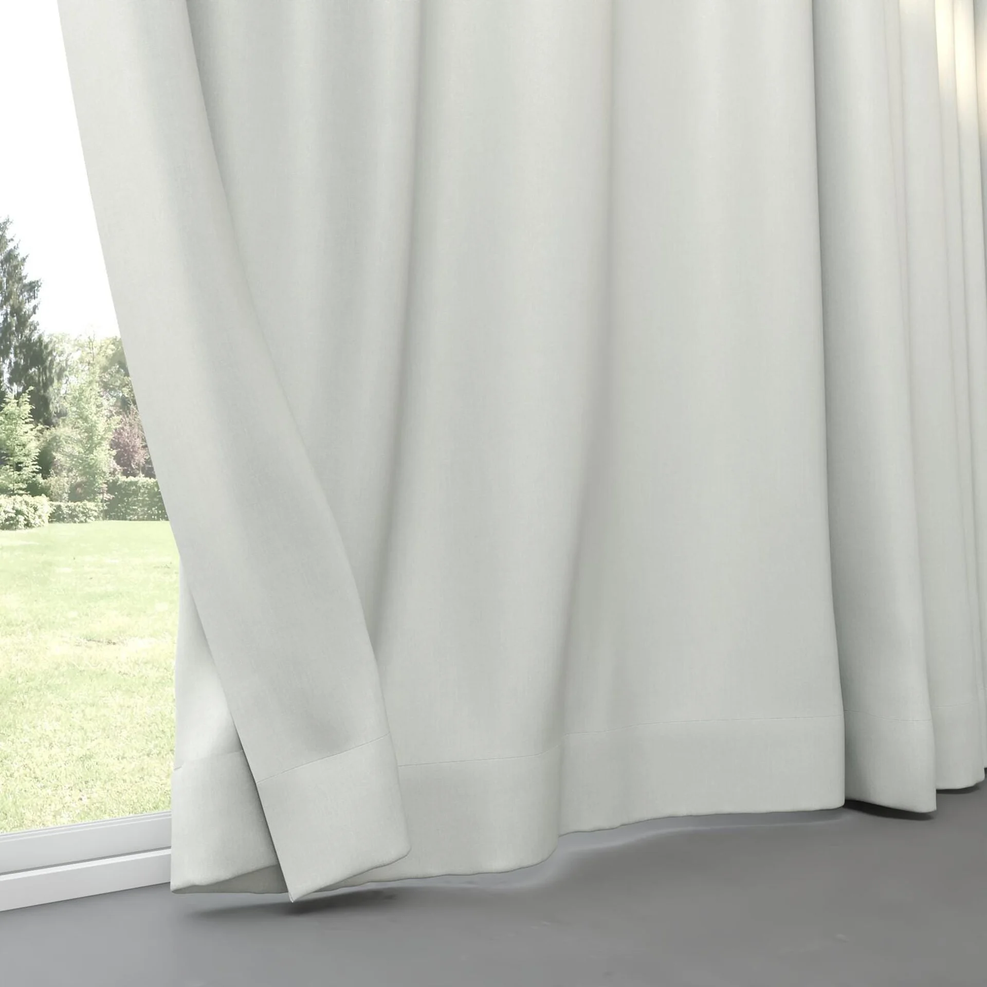 Bottom view of Kidglove Limestone, pinch pleat