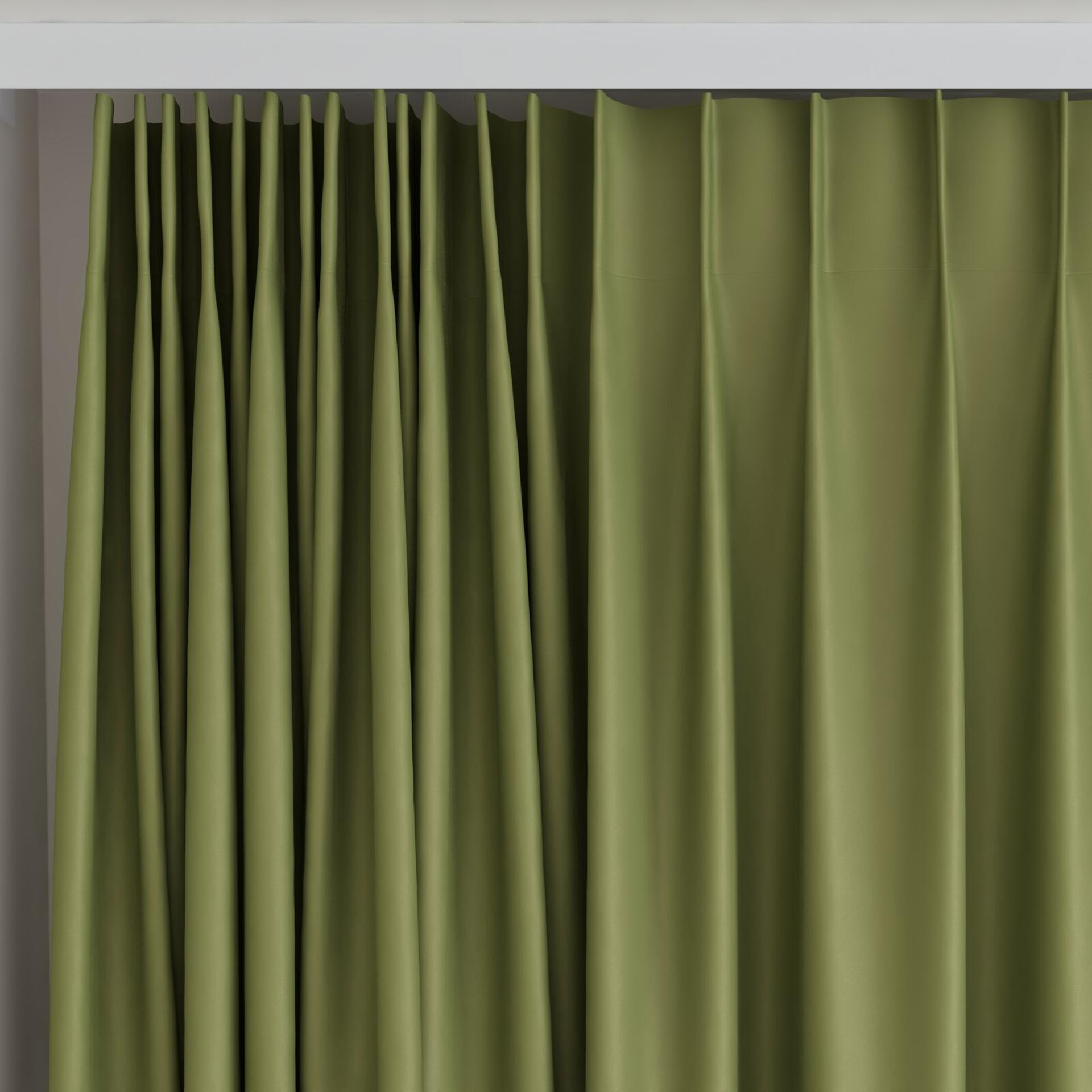 Top view of Blockbuster Pesto, on curtain rail