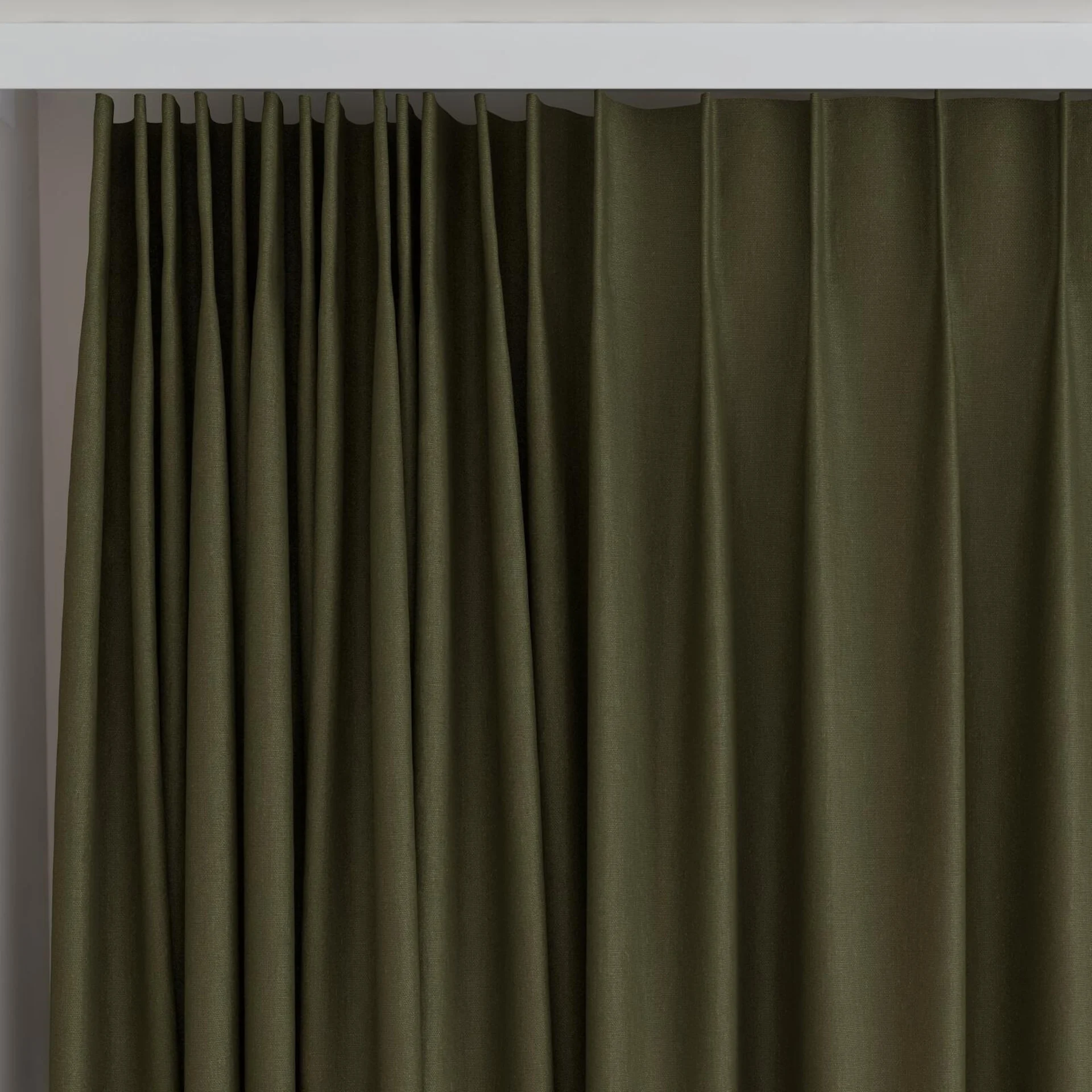 Top view of Eternal Oxide, on curtain rail