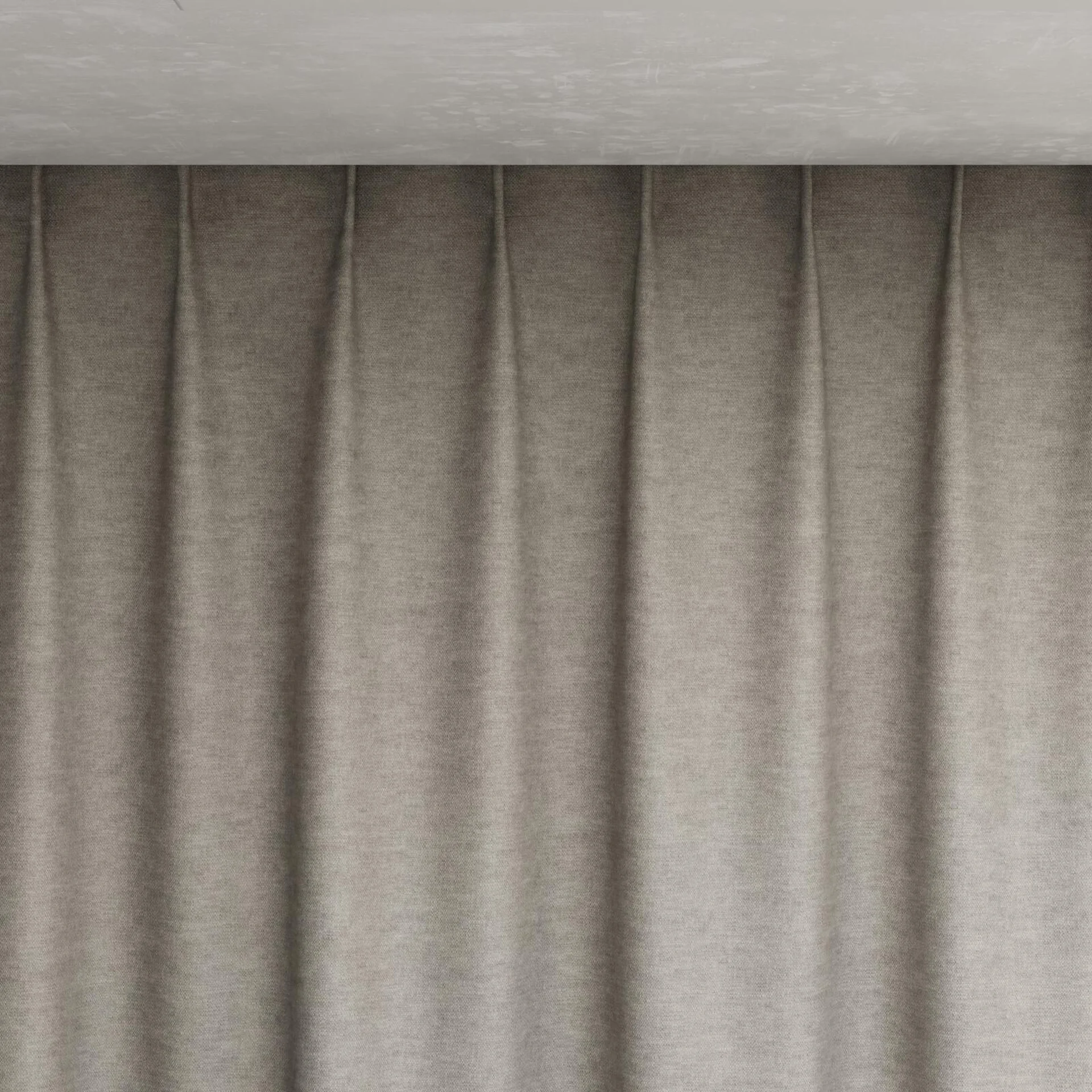 Top view of Colourwash Shadow, pinch pleat