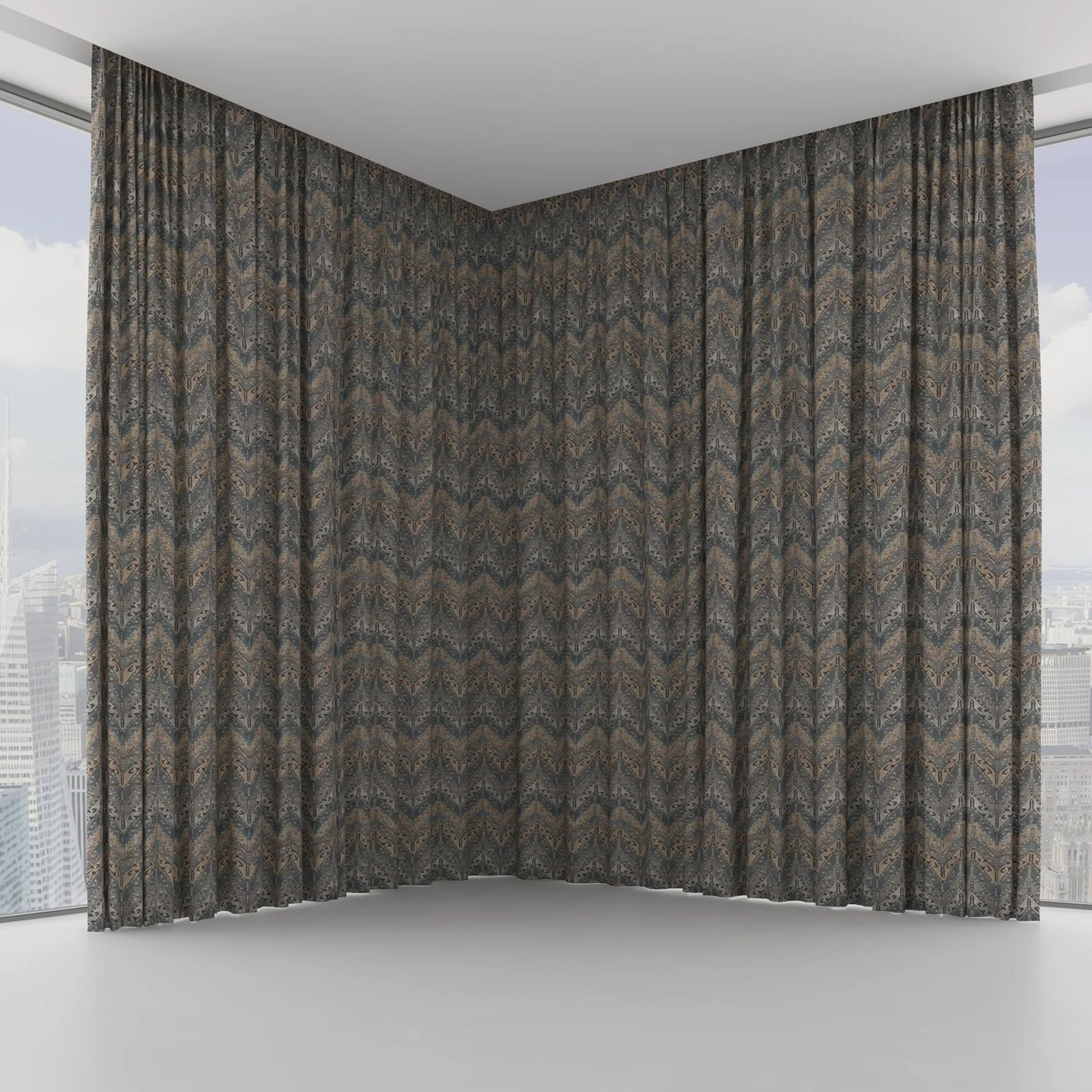 Front view of Lanteira Moonstone, on hidden rail