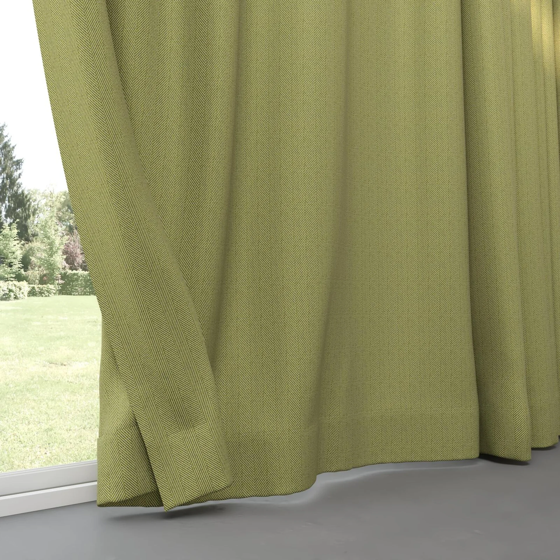 Bottom view of Trailblazer Leaf, pinch pleat
